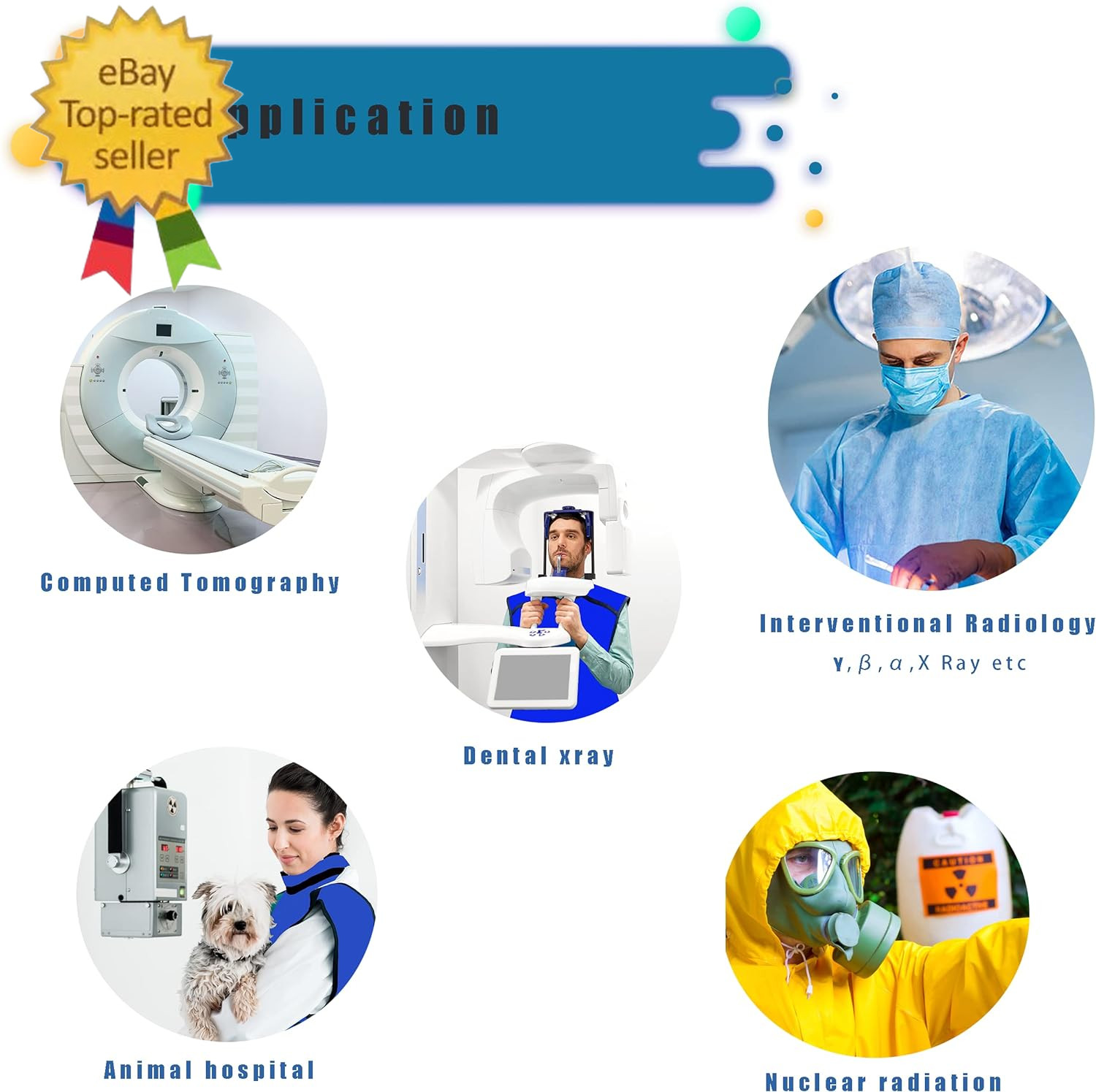 0.5Mmpb Xray Lead Apron for Xray with Thyroid Shield Collar,Lead Gown,Dental Xra