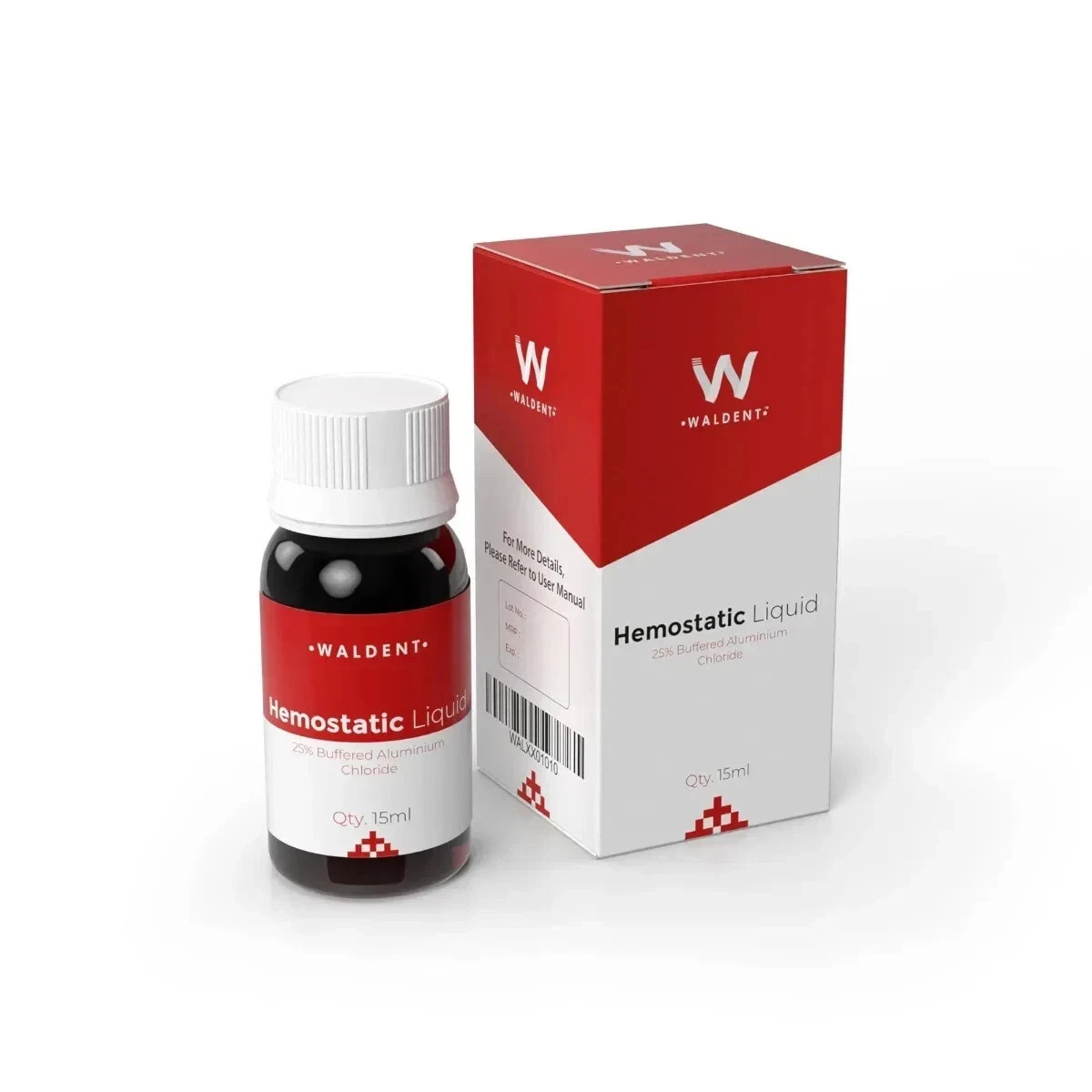 Waldent Hemostatic Liquid 25% Aluminum Chloride 15ml For Dental Use (Free Ship).
