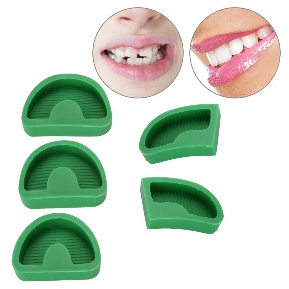 5 Pcs/Set Dental Lab Silicone Rubber Plaster Model Former Base Molds Trays