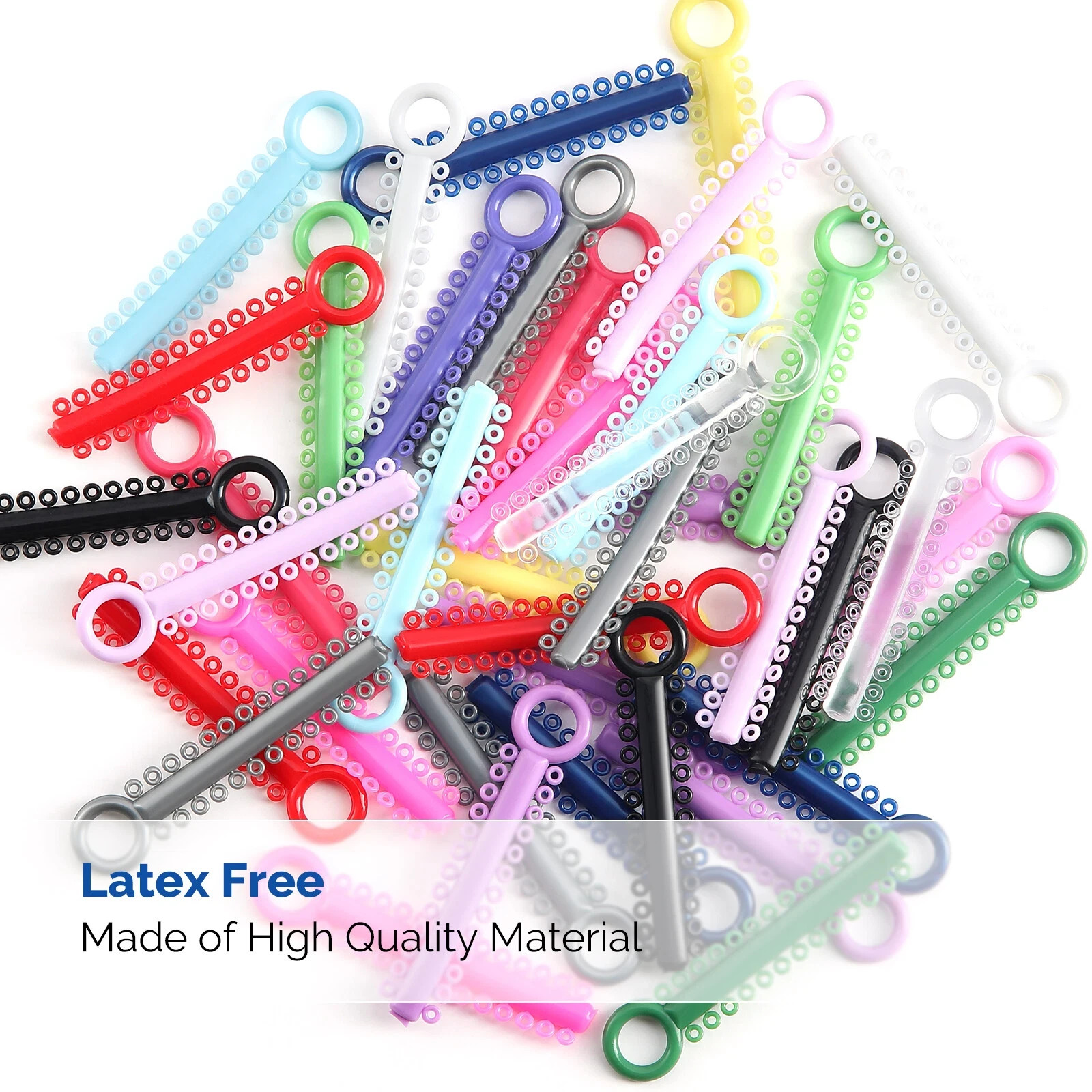 1040pc Orthodontic Elastic Ligature Tie Rubber Braces Dental Ligadura Ortodoncia