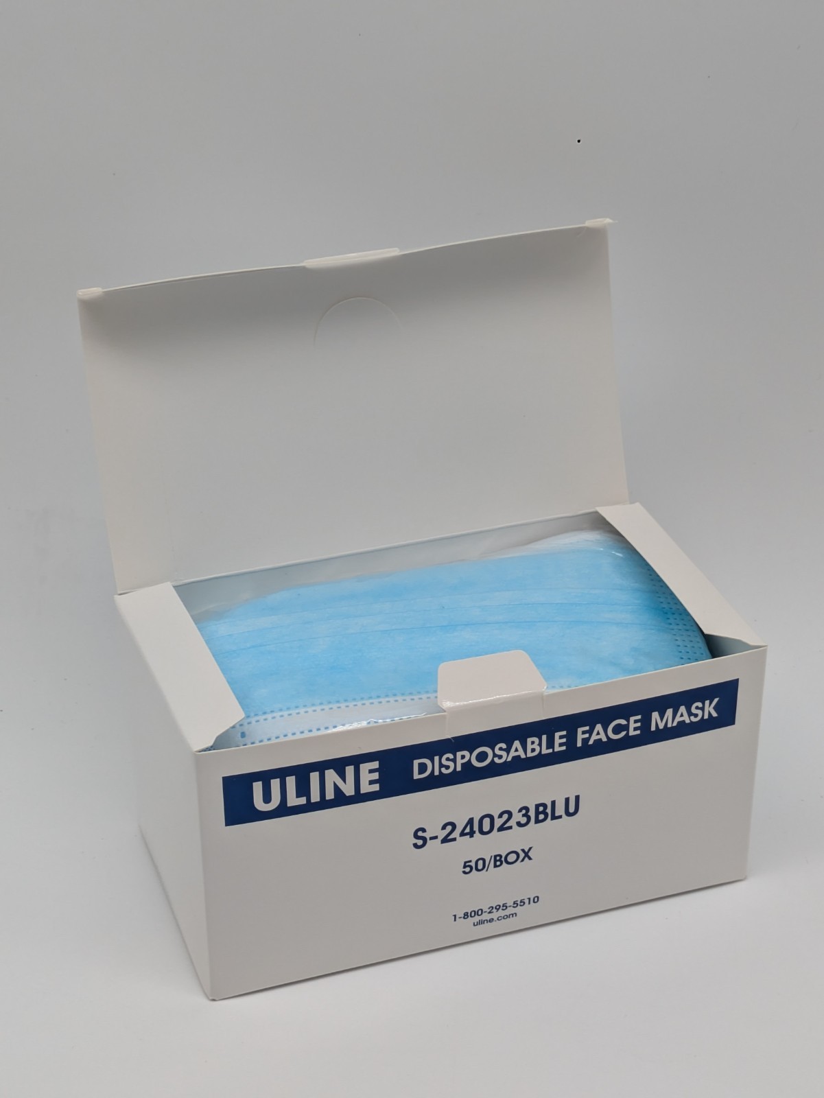 50/100 Pcs Blue Disposable Face Cover 3-Ply Filter Breathable Earloop Masks