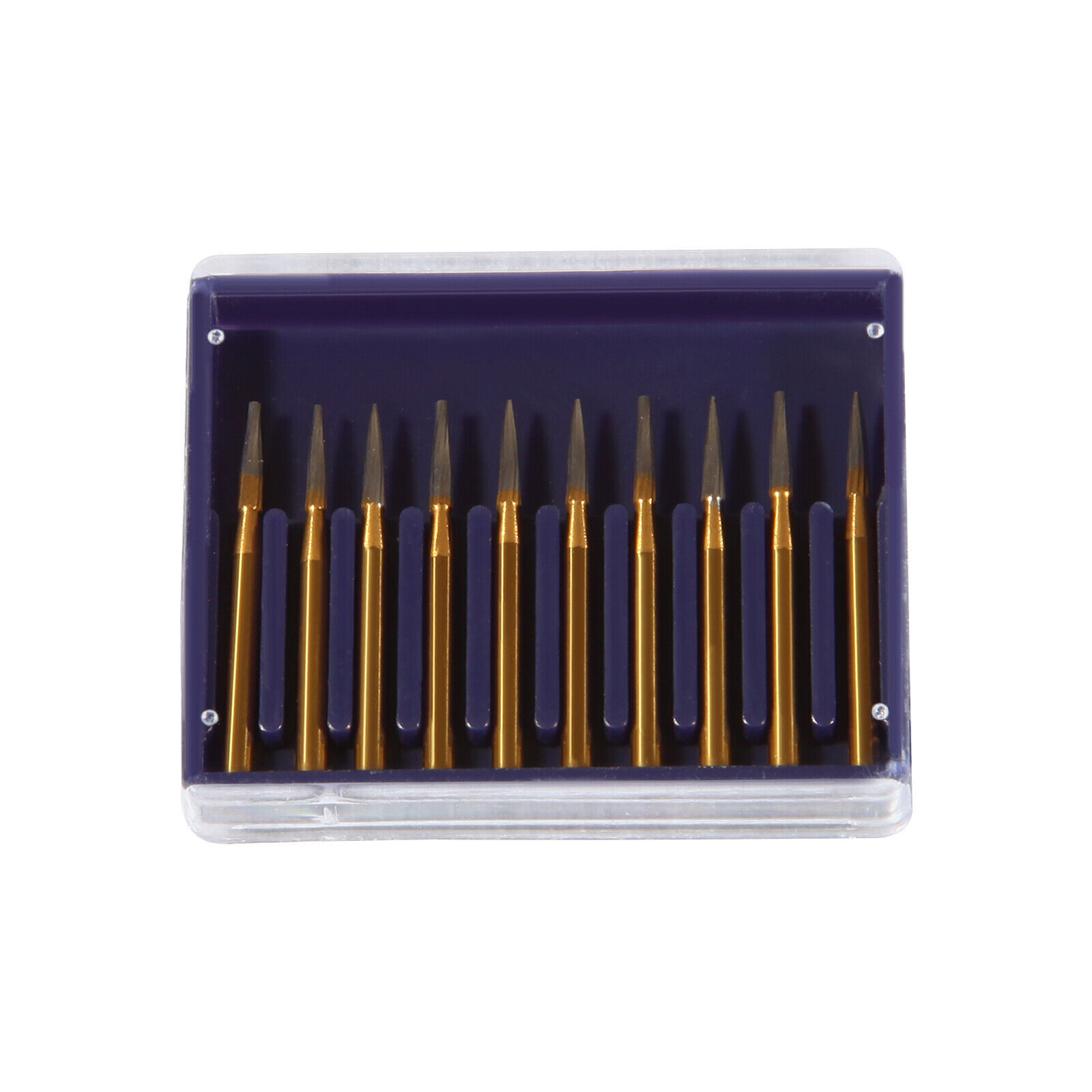10 Pcs Dental Tungsten Carbide Trimming & Finishing Burs Drill Smooth FG 7901