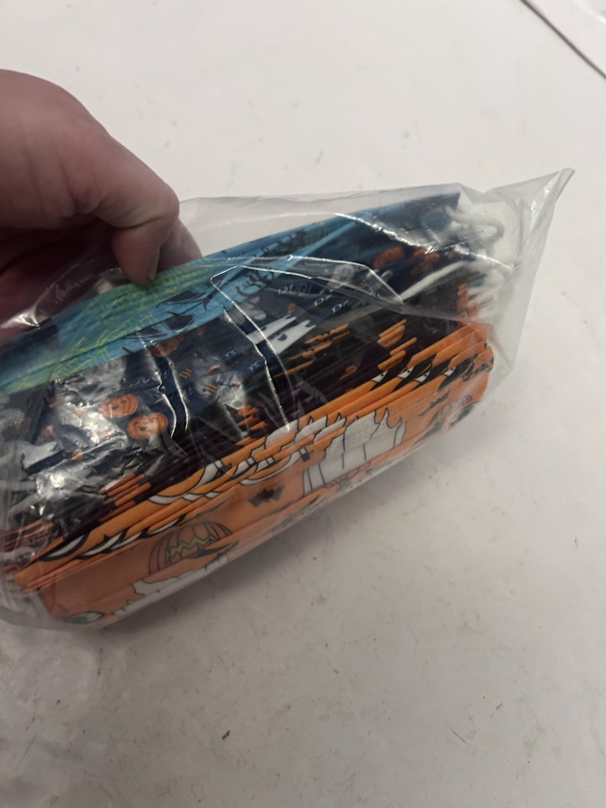 bag of disposable halloween theme surgical masks not in original package