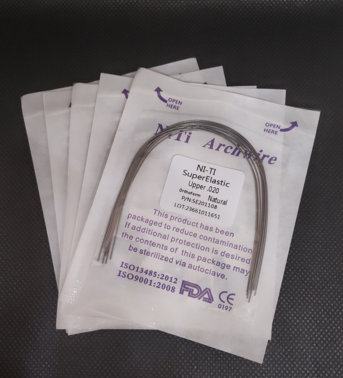 Dental Orthodontic Super Elastic Wire Niti Round Arcos Arch Wires Natural Form