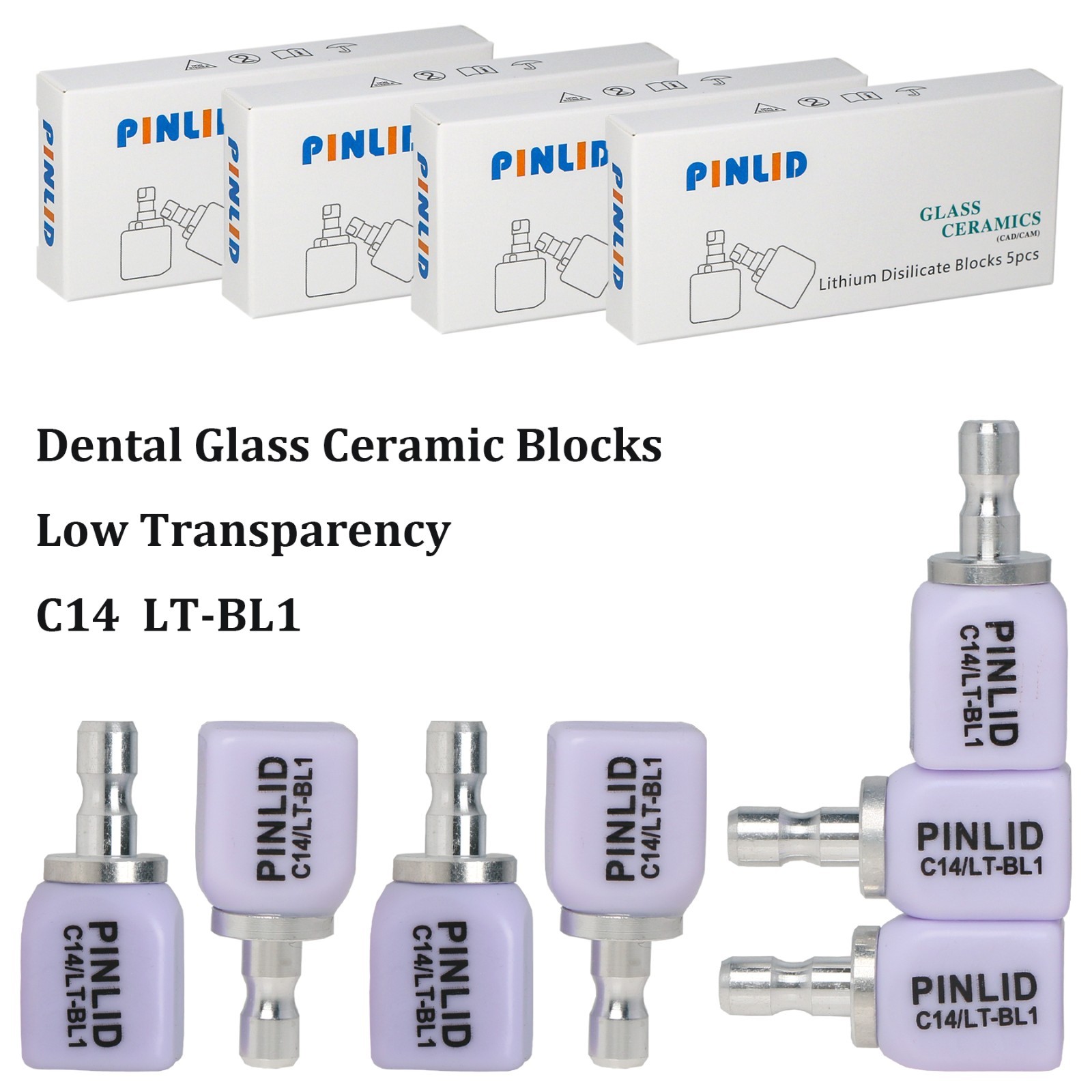 US Dental Lithium Disilicate Blocks Emax CAD/CAM CEREC Blocks C14 LT-BL Series