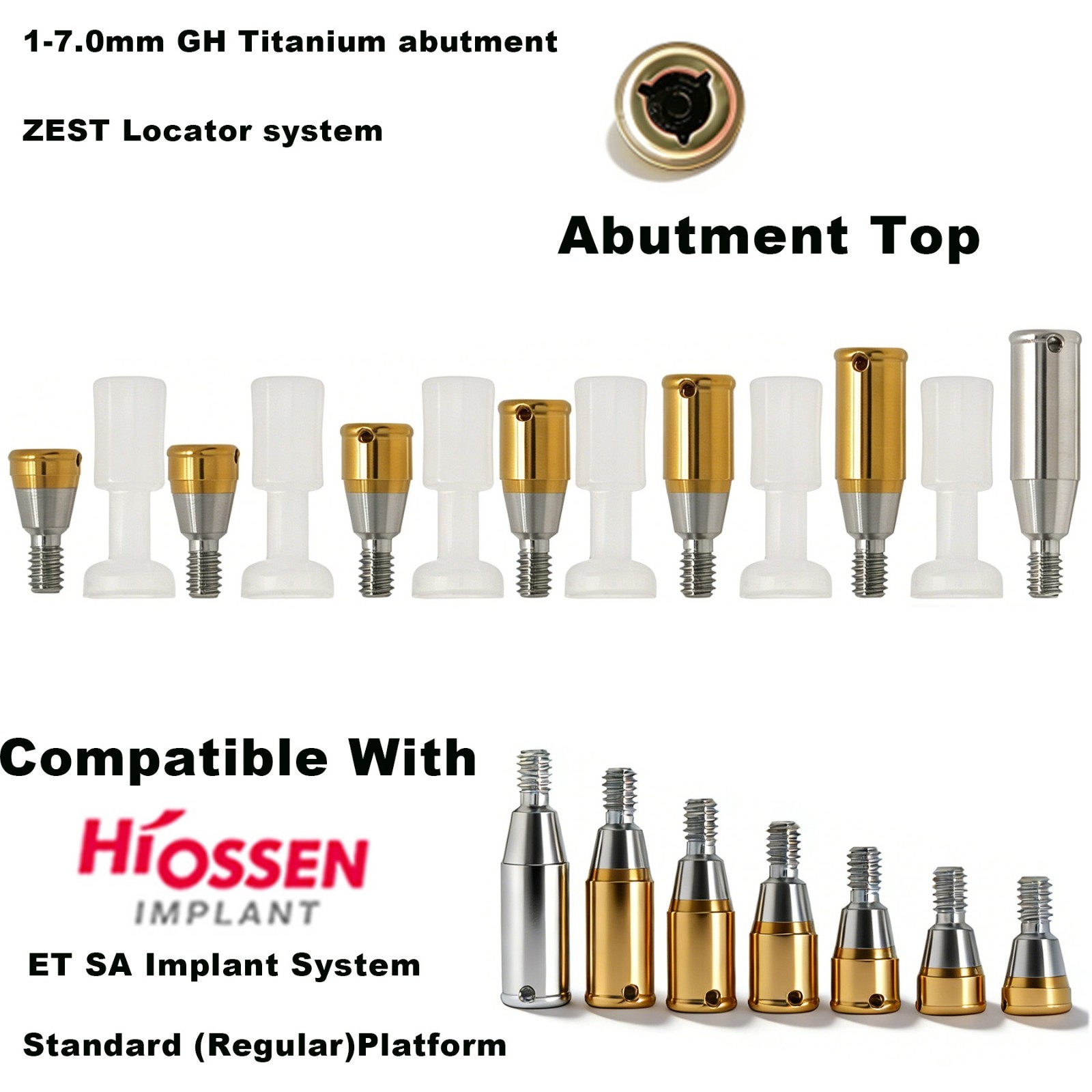 Implant Locat0r System Abutment 1-7.0mm GH For HIOSSEN ET III SA Ø3.7 Standard