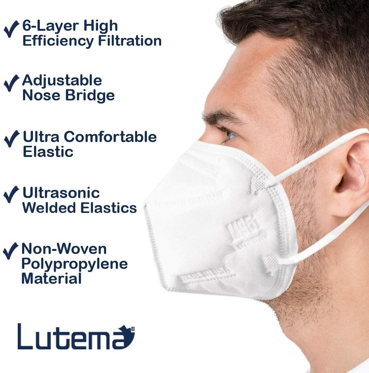 5 Layer Protection Breathable Face Mask M95i/KN95 – MADE IN USA – Filtration 99%