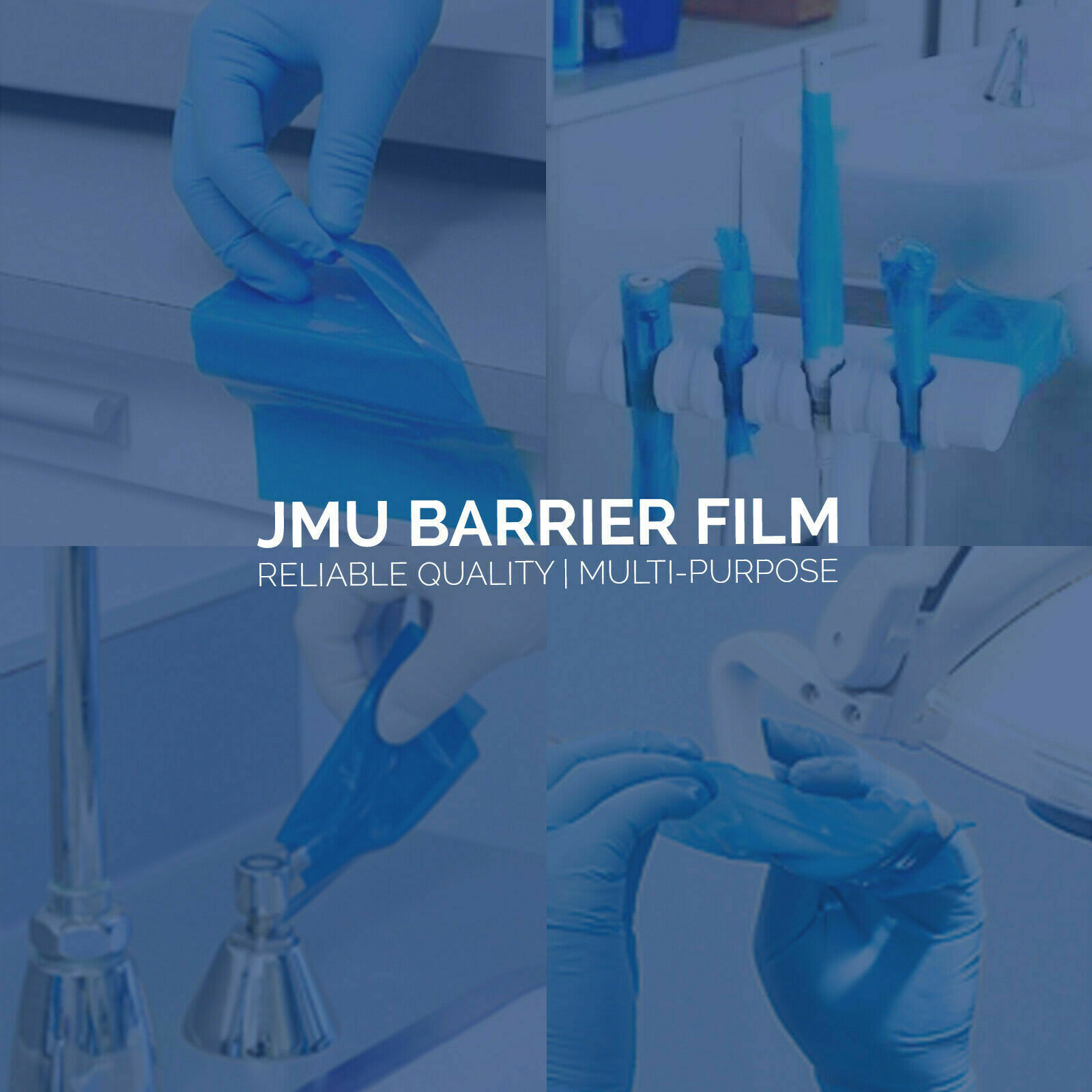 Lot Blue Barrier Film Tape For Dental Tattoo Medical Adhesive Roll 4 ” x 6 “