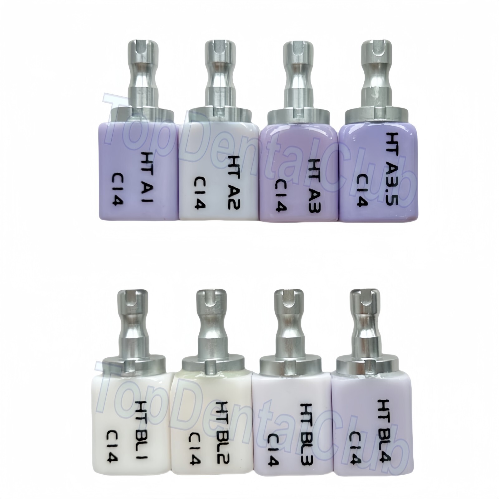 HT LT C14 Dental Glass Ceramic Lithium Dislicate Blocks Cerec Emax CAD CAM