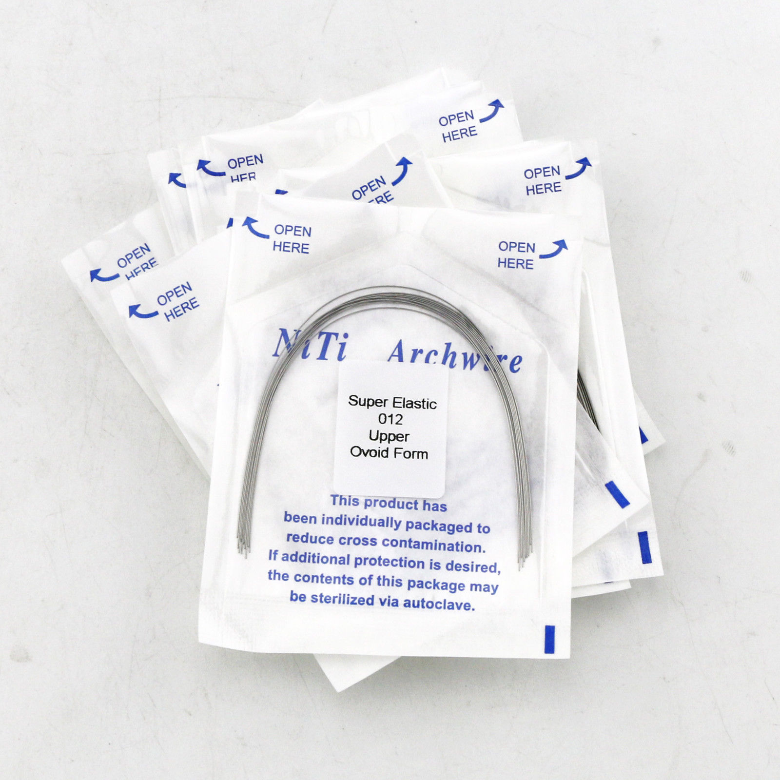 5 Pack Dental Orthodontic Niti Arch Wire Round Super Elastic Upper Lower 012-020