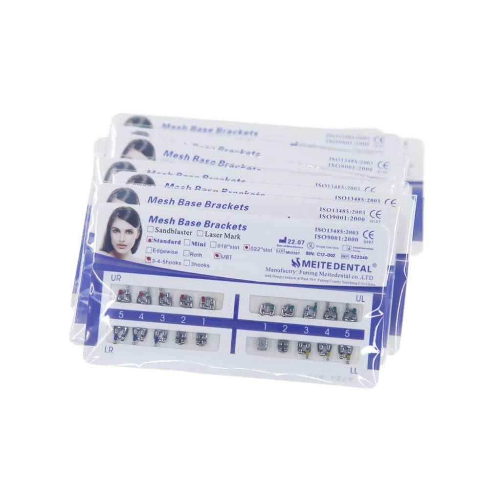 10 Sets Dental Orthodontic Bracket MIM Monoblock Mini Roth/MBT 022/018 345 Hooks