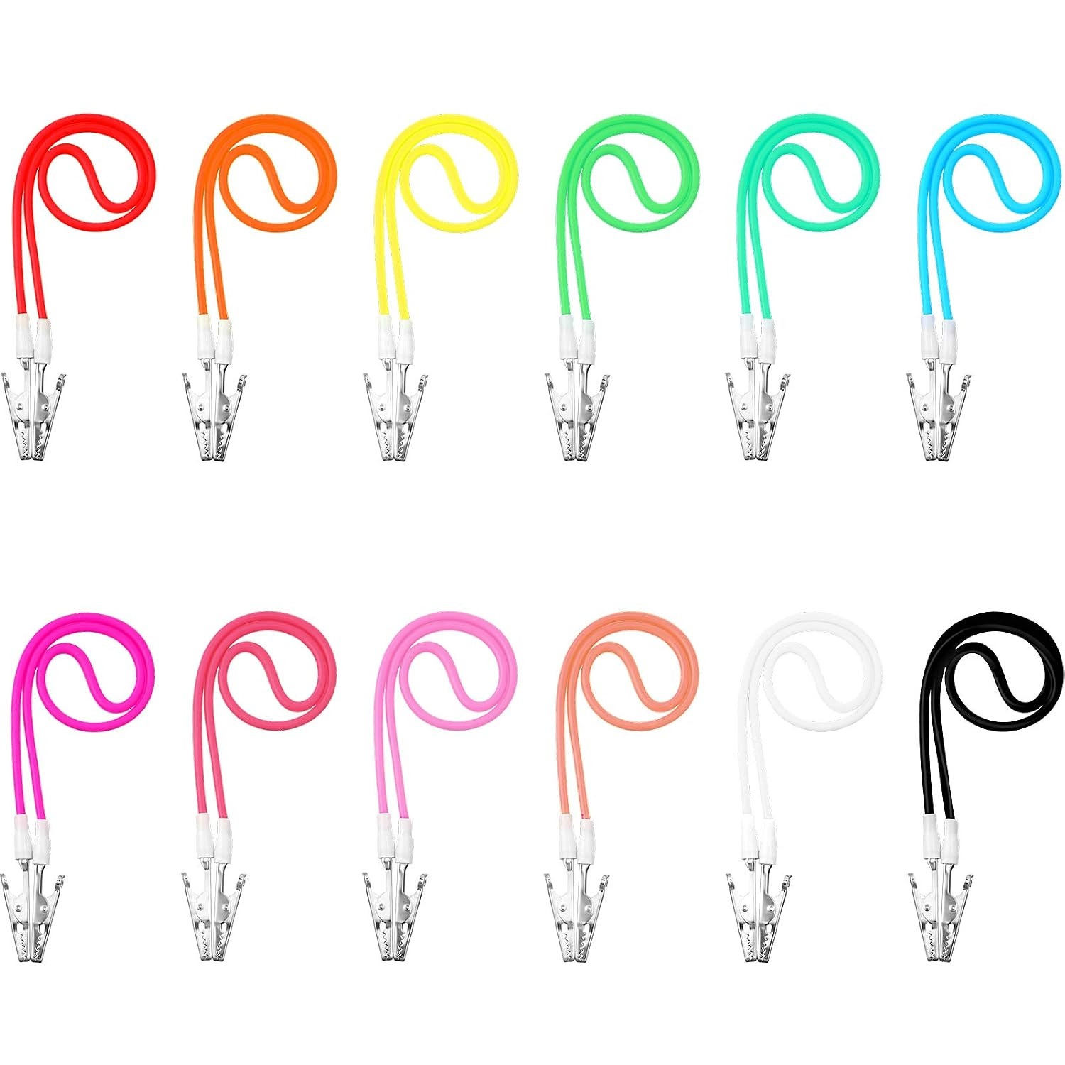 12 Pcs Silicone Dental Bib Clips Colorful Napkin Clips Bib Holder Dentist Napkin