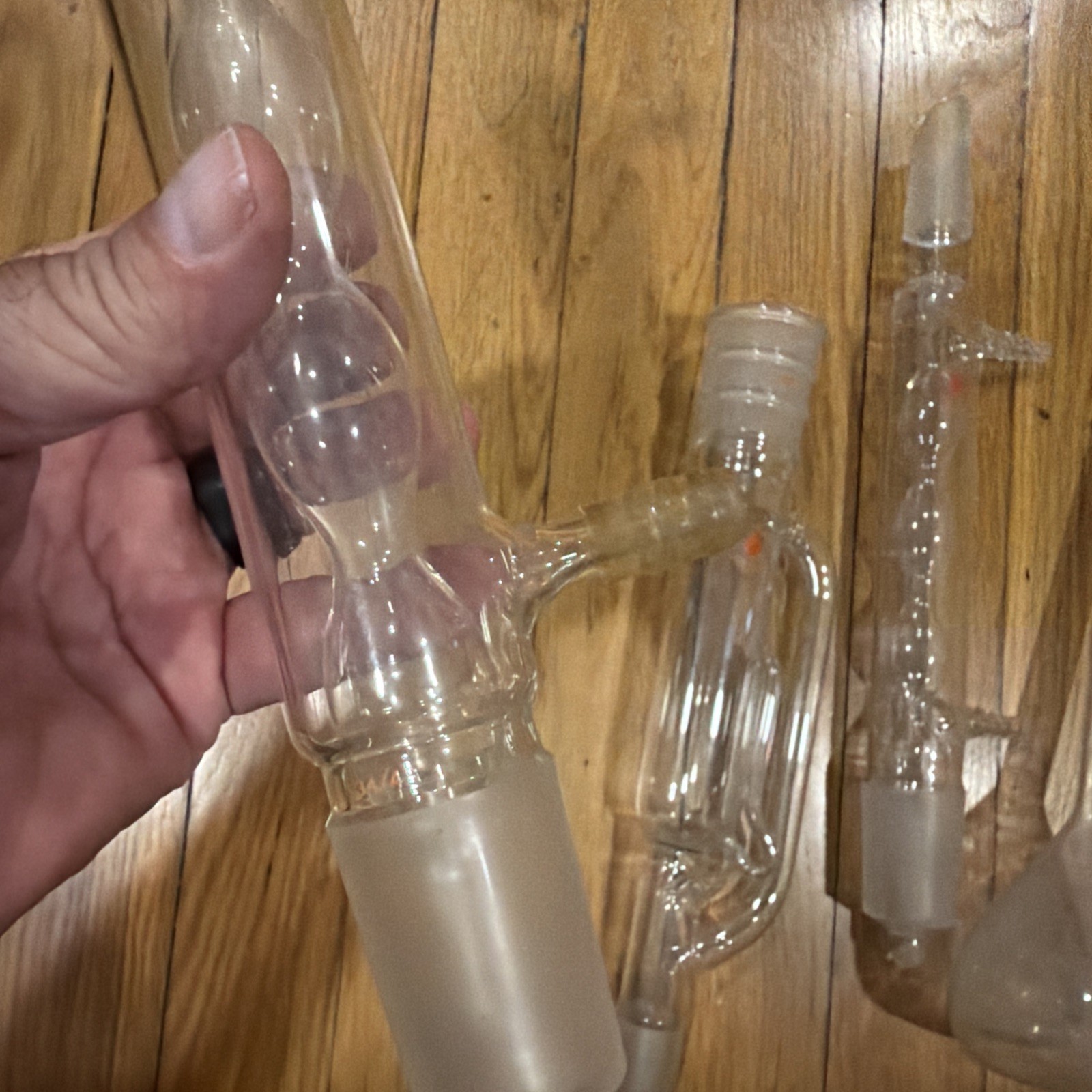 Ace Glass Distillation Extractor Glass Condenser Set 34/45 Laboratory Used