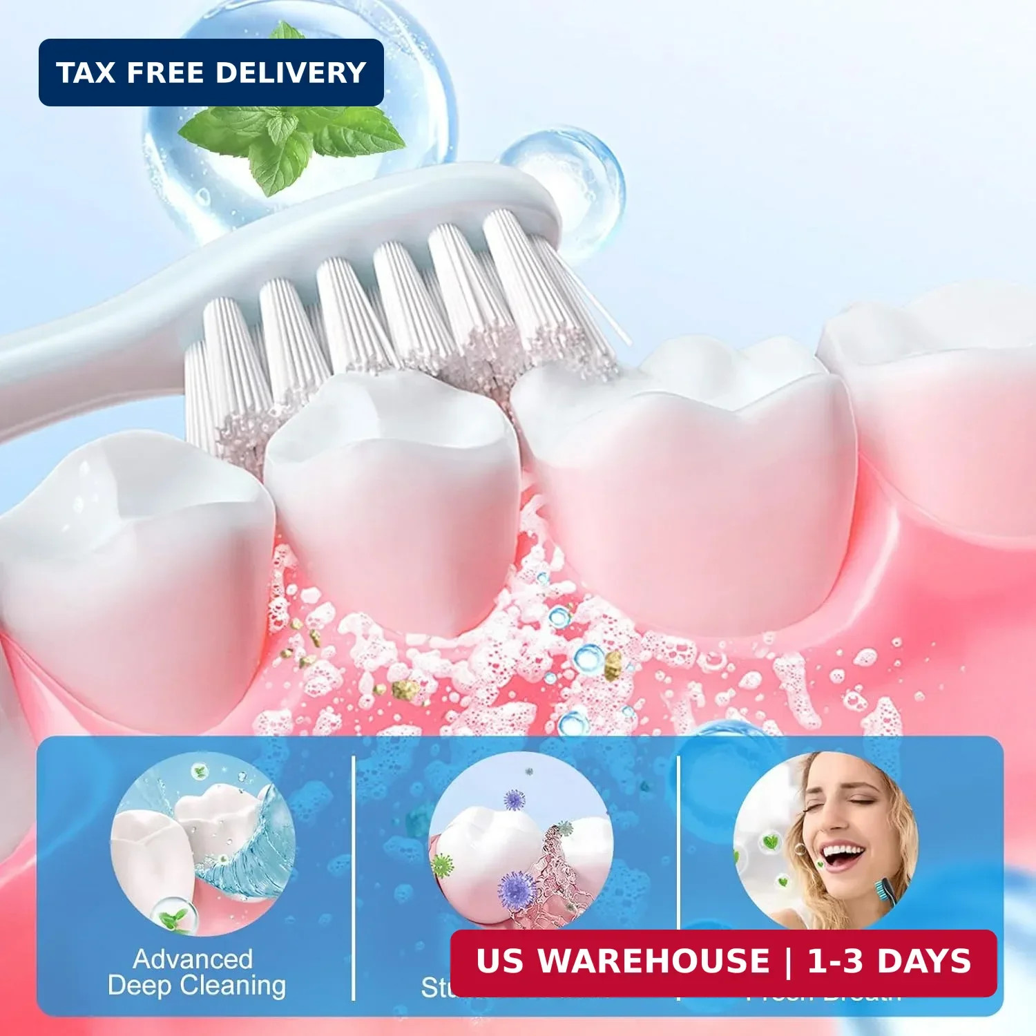 Purely WHITE DELUXE Teeth Whitening Powders,Instant Whitening and Stain Removal