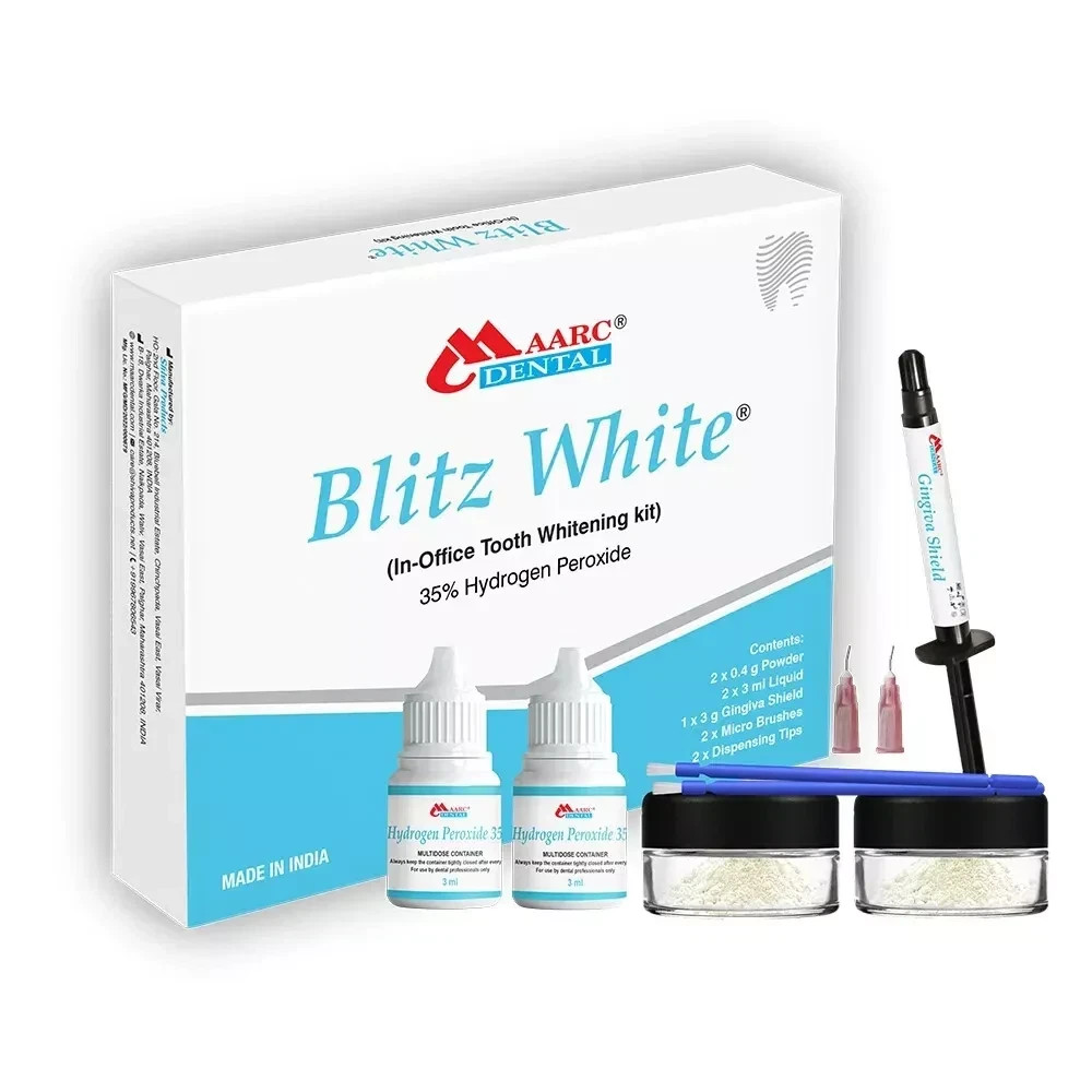 Maarc Blitz White Bleaching Kit 35 HP Based In-Office Tooth Whitening Kit