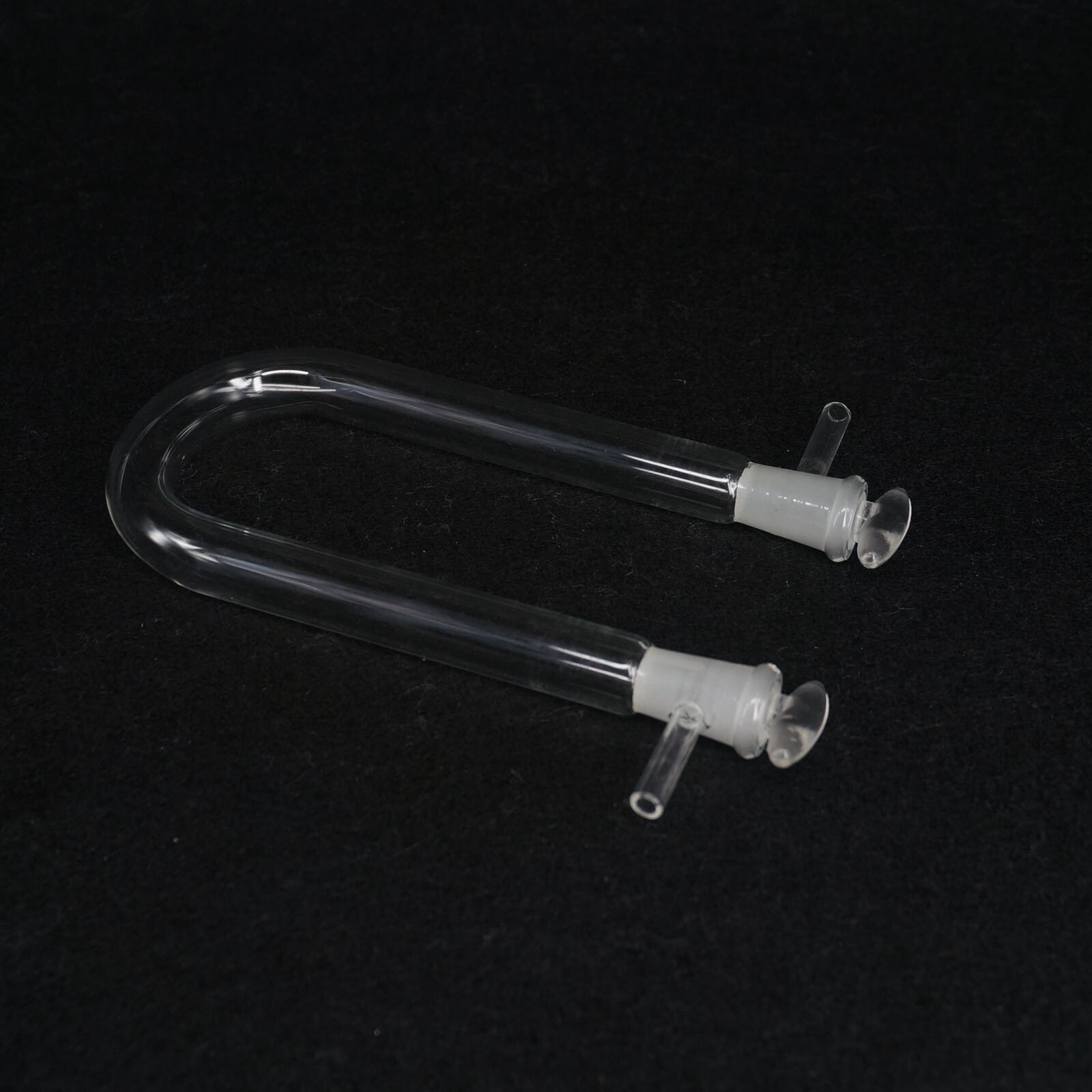 O.D 13/15/18/20mm Drying Glass Tube Adapter U shape With Stopper Side Arm Lab