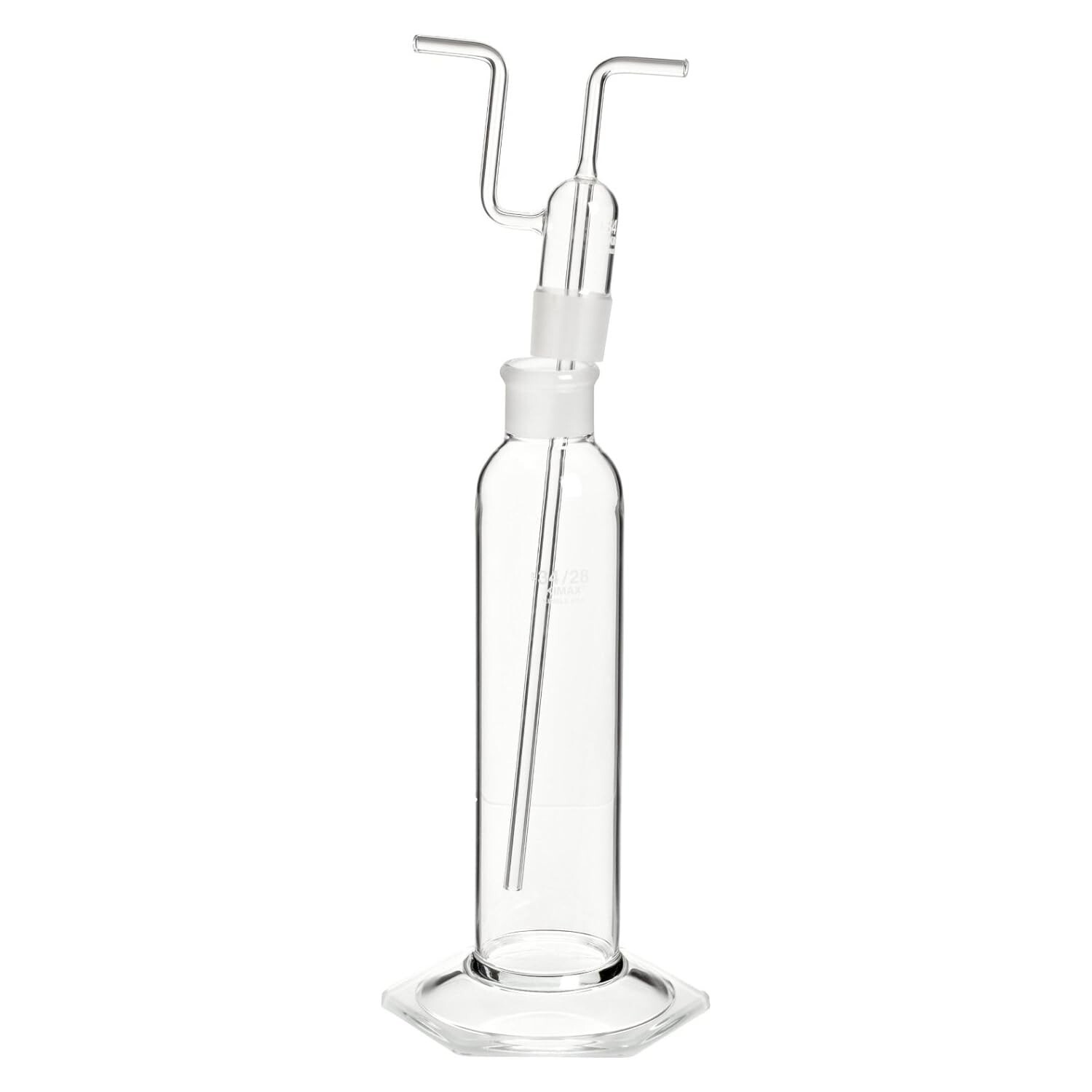 PYREX 250 mL Gas Washing Bottle w/ Plain Tip Tube 1760-250 (Single)