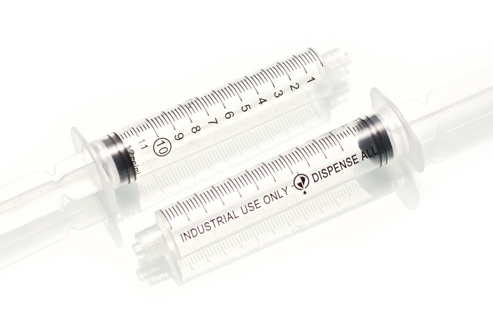 Dispense All 12ml/cc Industrial Syringes, Luer Lock