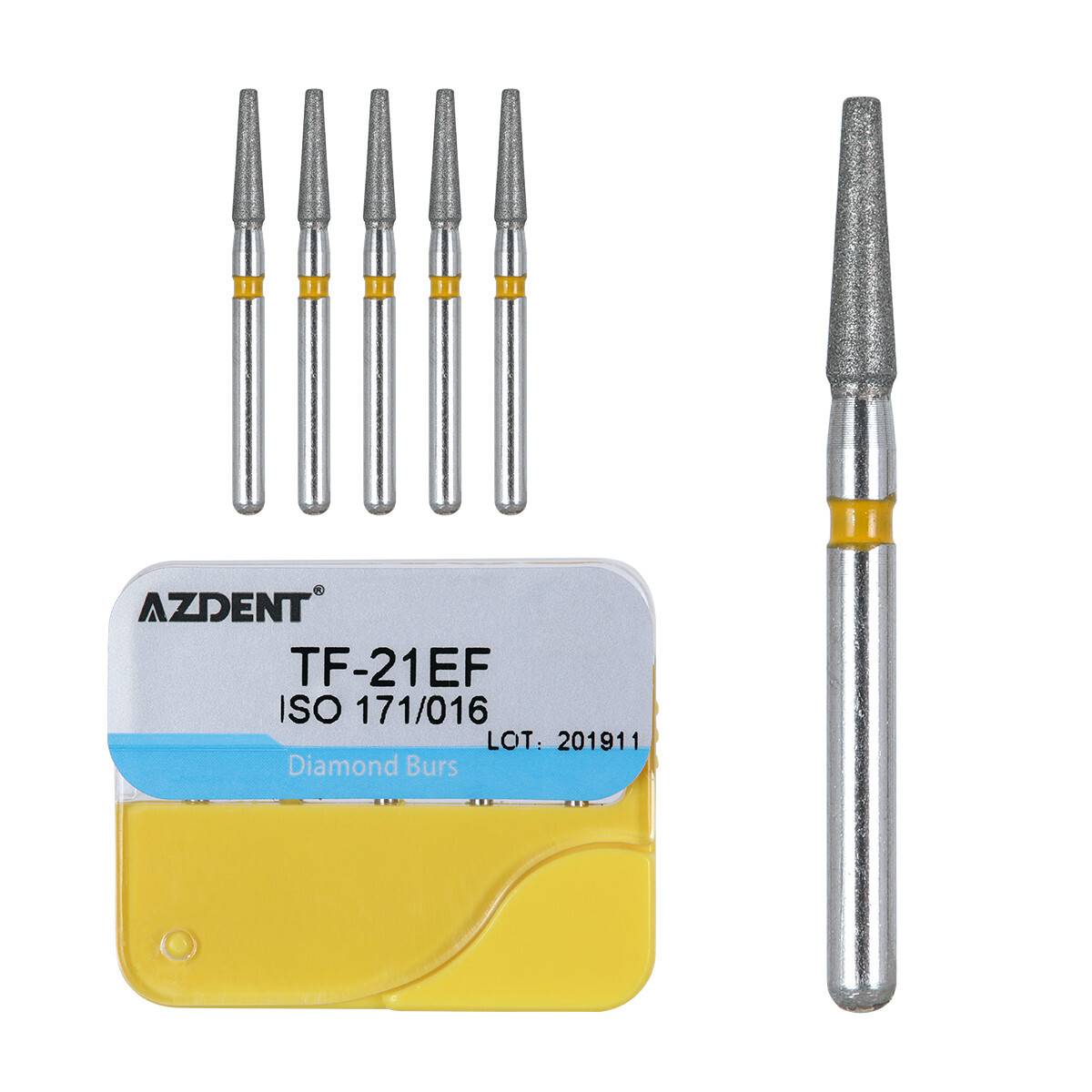 【USA】100Pcs Dental Diamond Burs for High Speed Handpiece Medium FG 1.6MM