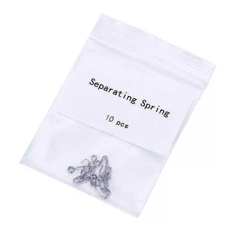 10 Pcs/Bag Dental Orthodontic Separating Spring Self-Locking 0.5mm Separate Band