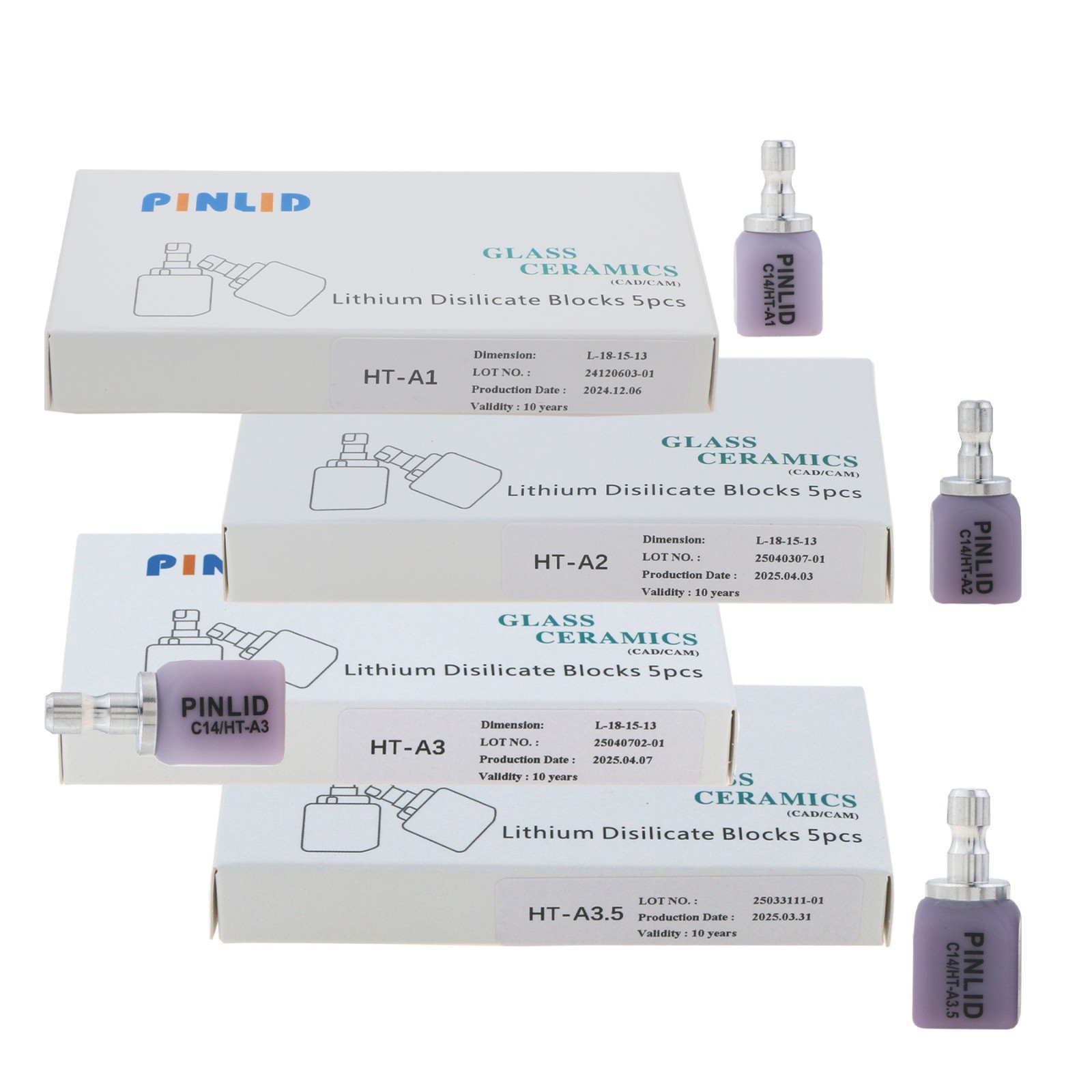 US C14 HT Emax CAD/CAM Ceramic Block Lithium Disilicate For CEREC InLab Milling