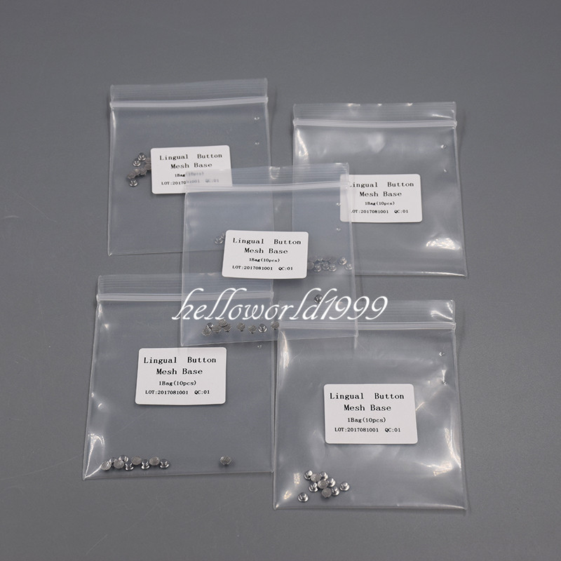 50 Pcs Dental Supplies Orthodontic Ortho Lingual Buttons for Bondable Round Base
