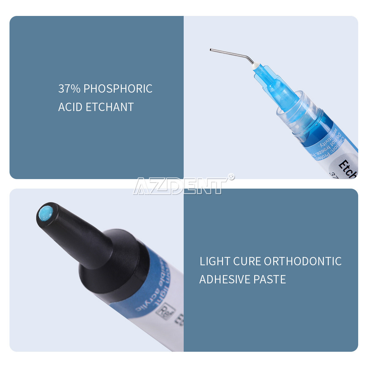 Dentex Dental Light Cure Orthodontic Adhesive Composite Resin Kit Blue Glue