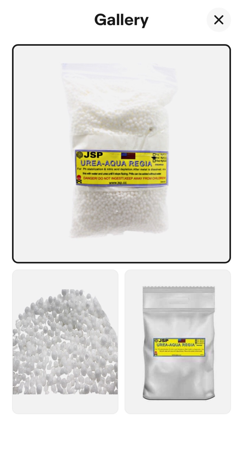Urea Aqua Regia 99% Pure Gold Refining Recovery 4 oz ” SHIPS FROM CA West Coast