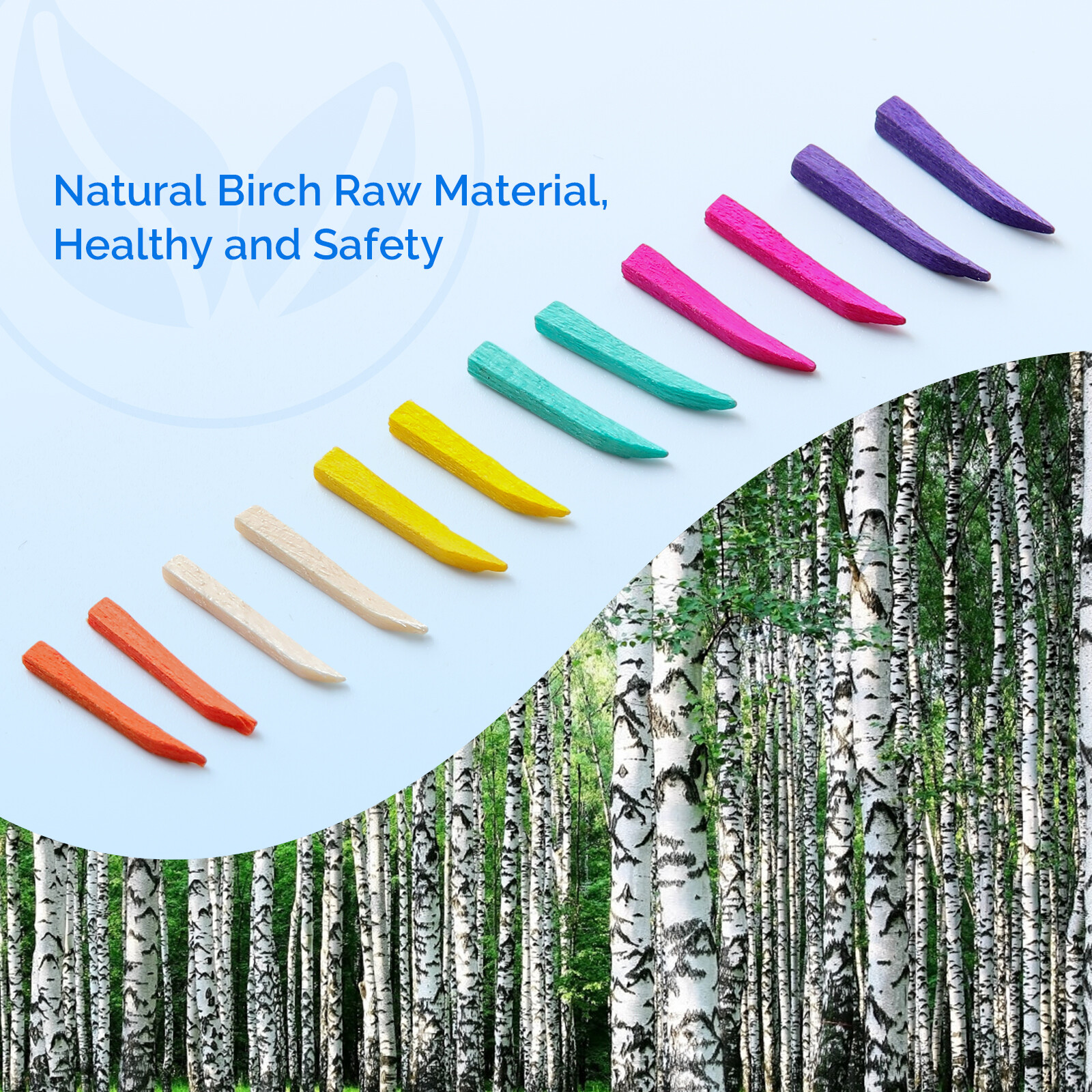 100pcs/box JMU Dental Disposable Wooden Interdental Composite Diastema Wedges