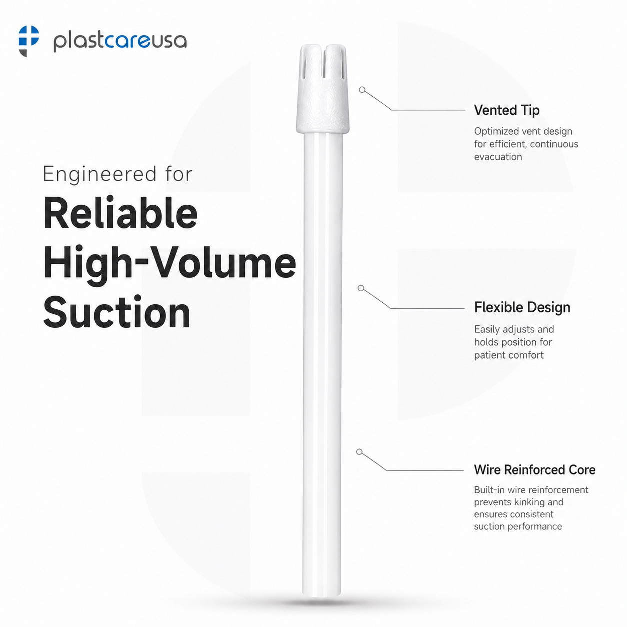 100 (1 Bag) Saliva Ejectors Ejector White Dental, Suction Tips, Disposable