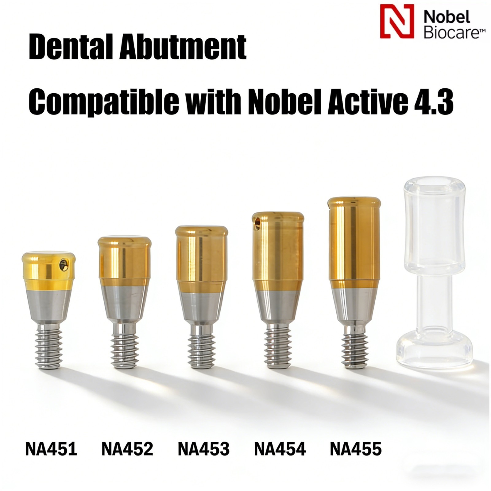 US Locator Abutment NP 3.5mm RP 4.3mm for Nobel Active Conical & Cap Inserts Kit