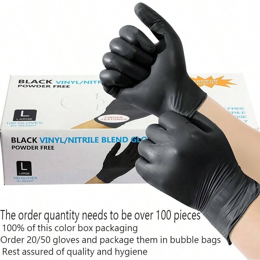 10 Pcs Disposable Nitrile Gloves M-Size Thick Powder Free Gloves for Men & Women
