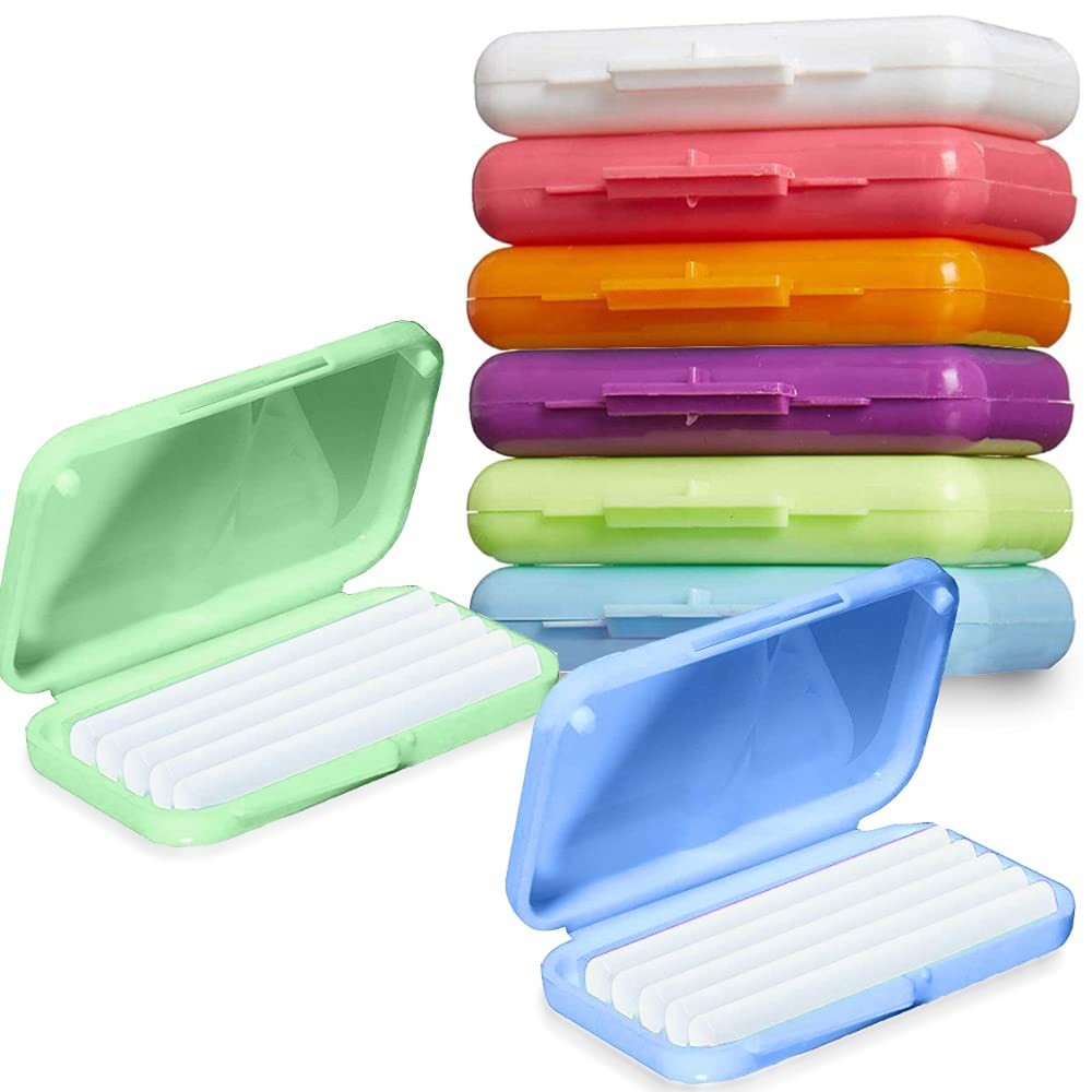 Orthodontic Dental Wax 6 Pack Colorful for Braces and Appliances Pain Relief