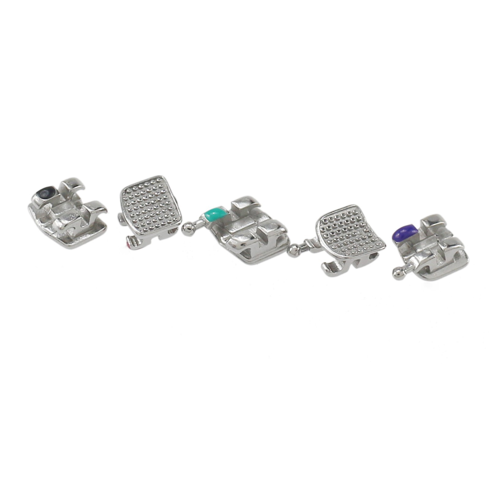 Dental Orthodontic Metal Brackets Braces Mini MIM Roth MBT 018 022 345 Hooks 5-5