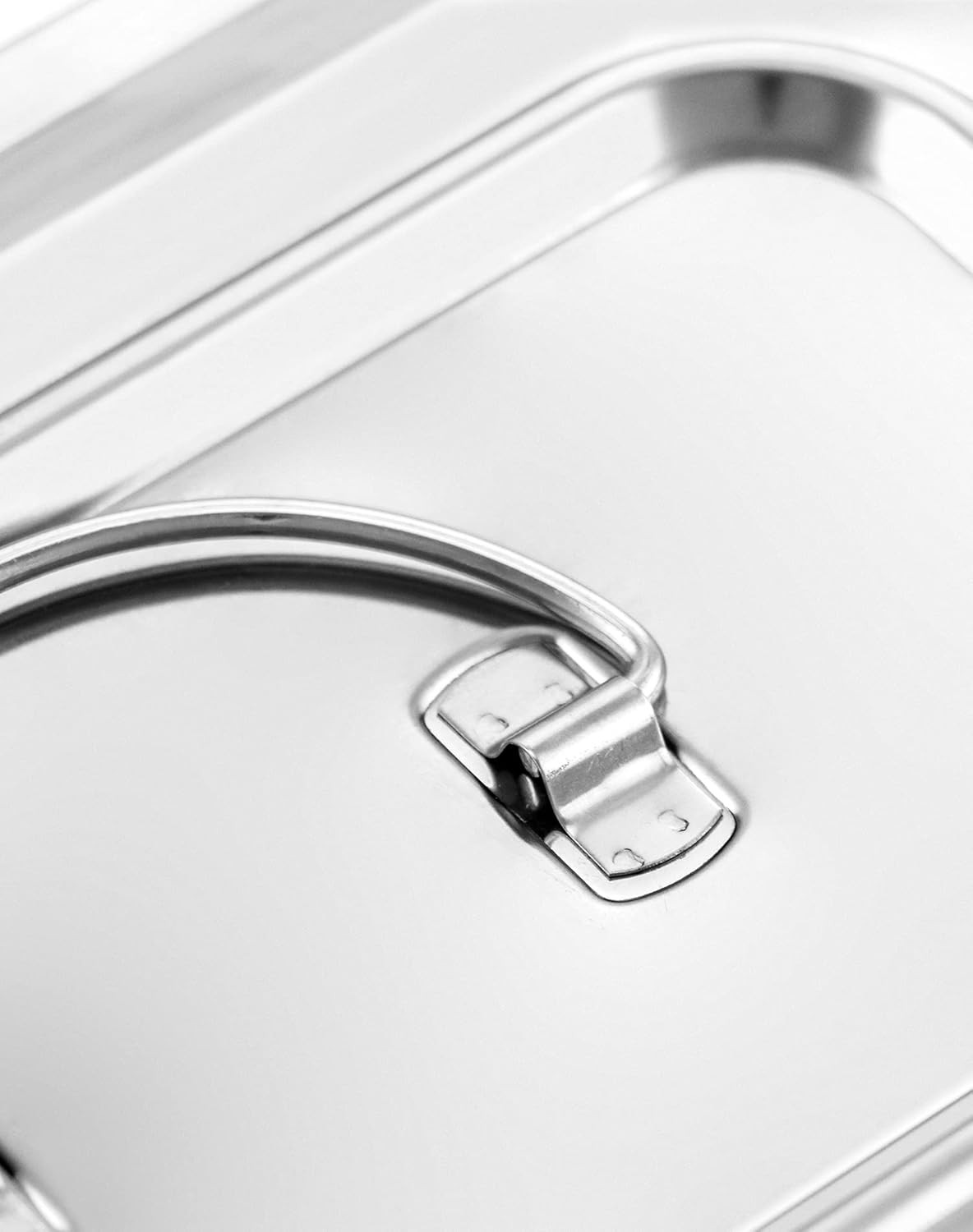 Stainless Steel Instrument Tray with Lid & Handle, 9.5×6.3×2 in Organizer 201 SS