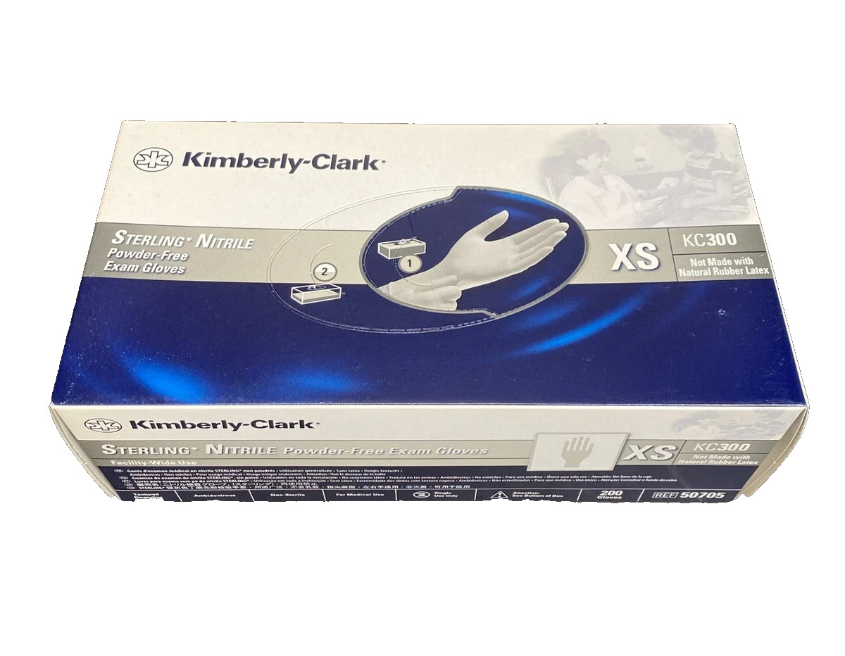 Kimberly Clark Sterling Nitrile Exam Gloves 50705 1 BOX of 200 EXTRA SMALL
