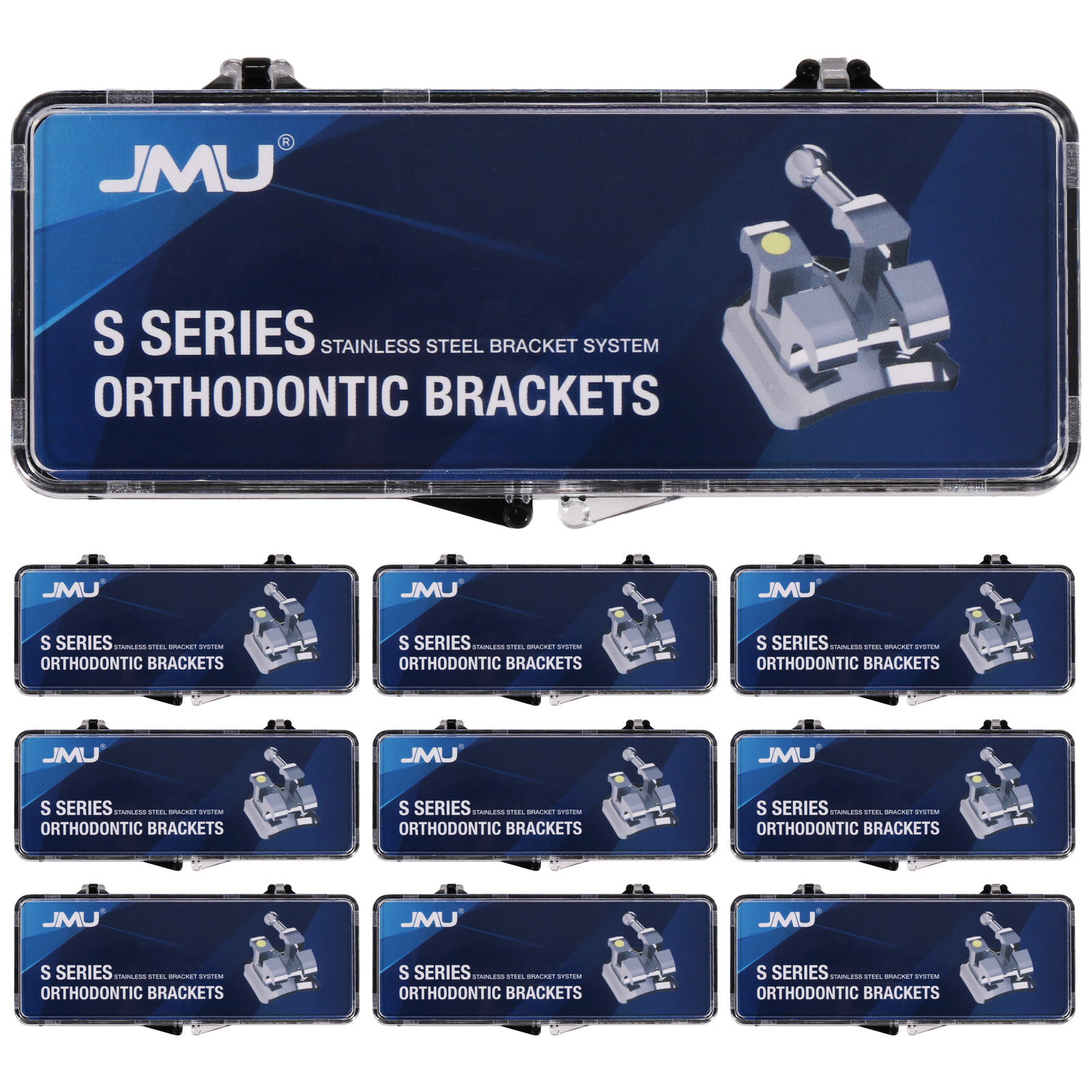 20pcs/Set Orthodontic Metal Brackets Braces Standard Roth/MBT 022/018 345 Hooks