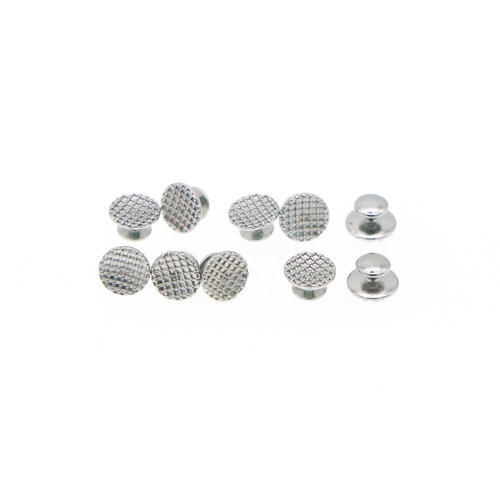 US Dental Orthodontic Metal Lingual Button Bondable Round Mesh Base 10Pcs/Pack