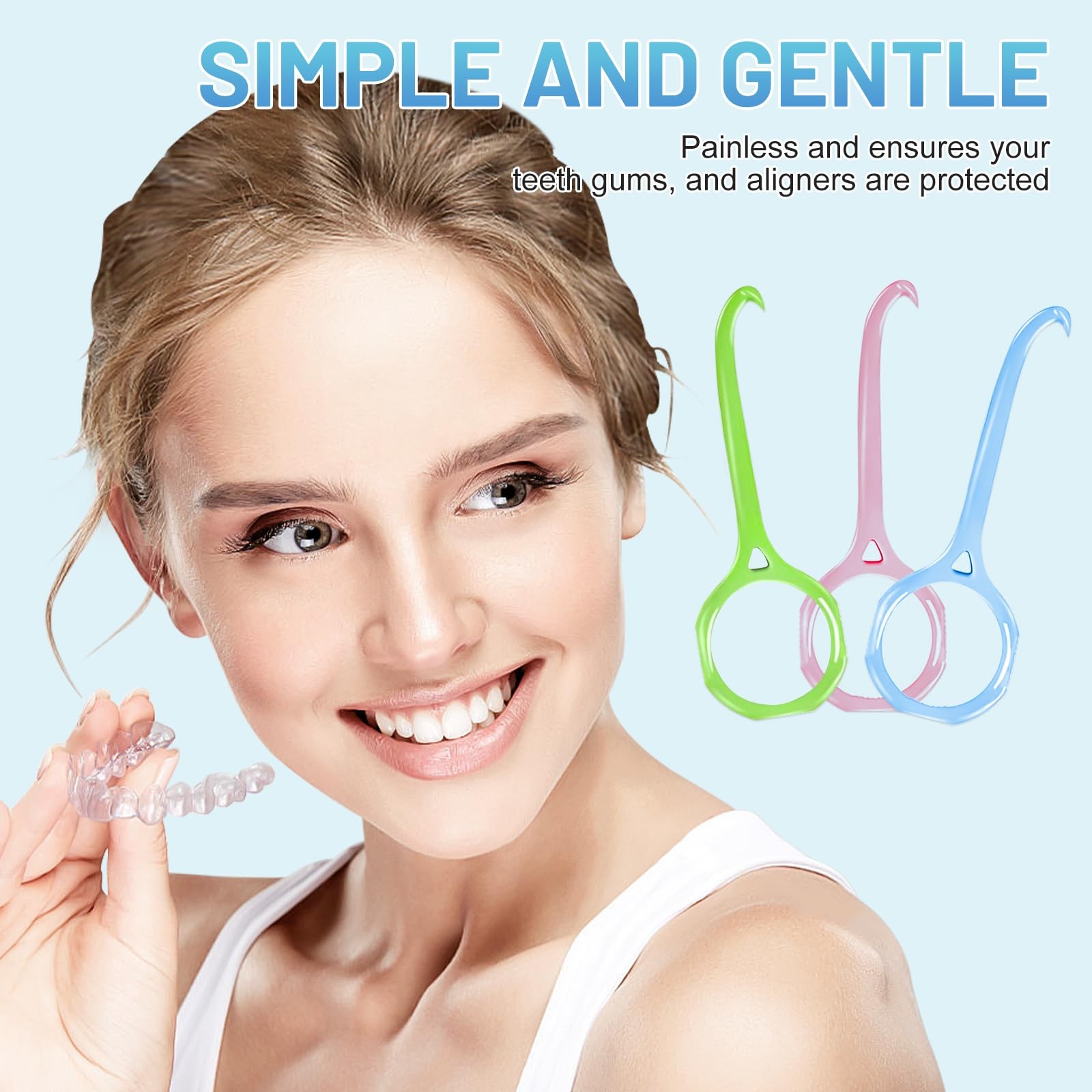 30 Pcs Dental Remover Tool Colorful Orthodontic Aligner Removal Multicolor