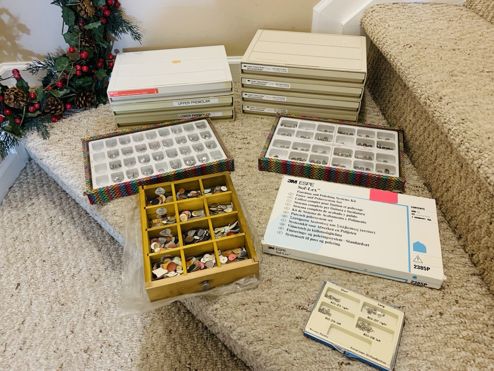 Lot of 12, 3M Unitek Victory Series Bands ESPE Dental Molars Trays Discs Crowns