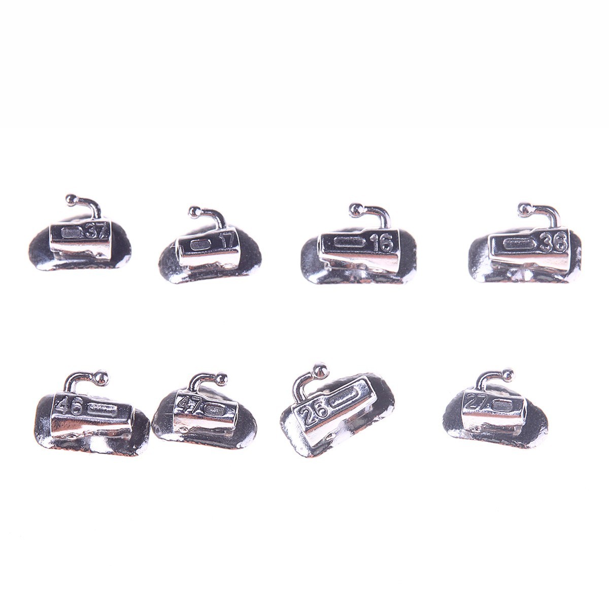 AZDENT Dental Ortho Sapphire Bracket Buccal Tubes Mini roth/MBT.022 Hooks 345