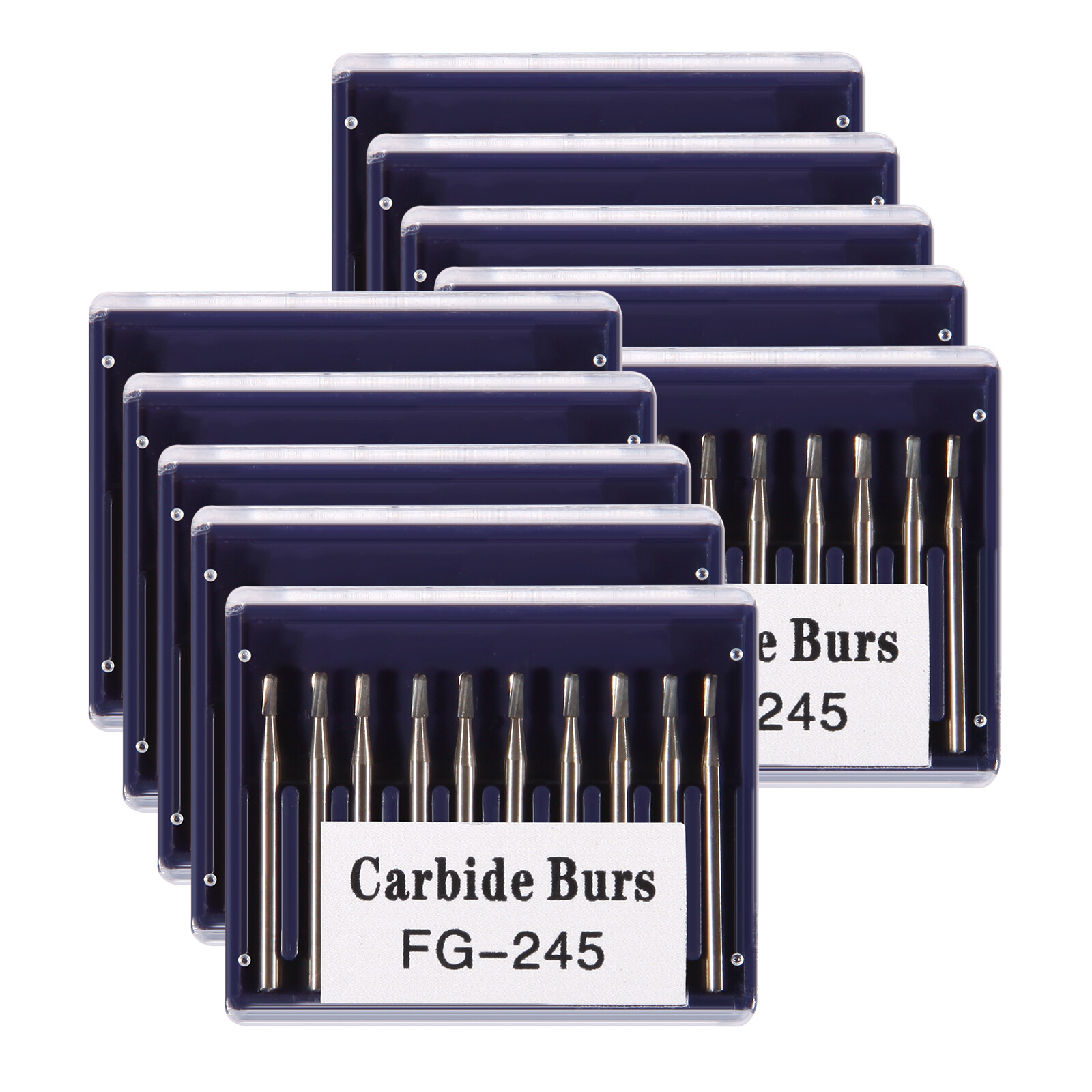 Dental Carbide Burs Pear-Shaped Type for High Speed Tungsten Steel Bur FG245 DS