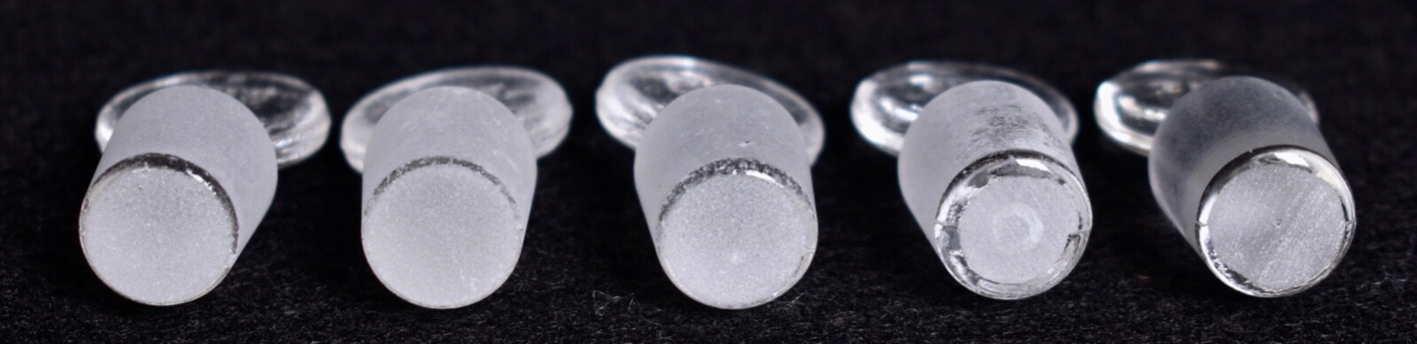 5 Count Kimax # 13 Penny Head Glass Stoppers