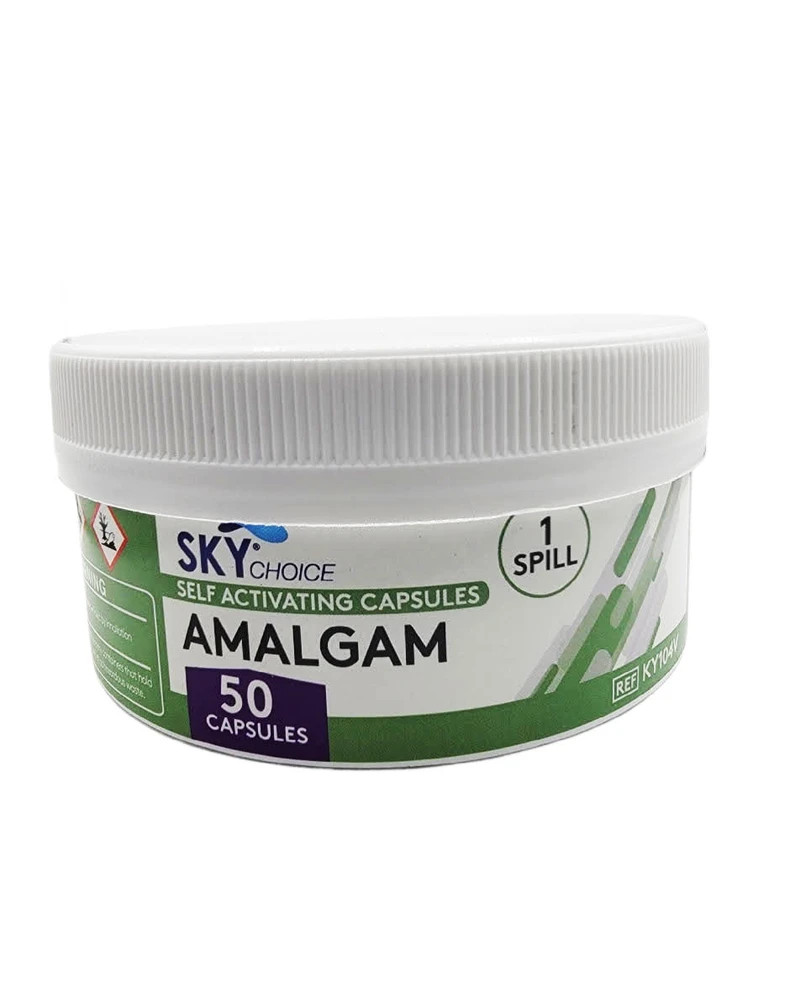 Dental AMALGAM Self Activating CAPSULES 50/500 pcs, SPILL 1/2/3, 45% Silver