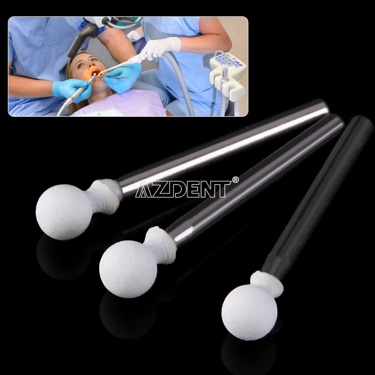 Dental White Stone Porcelain Resin Polishing Burs FG /Composite Finishing Burs