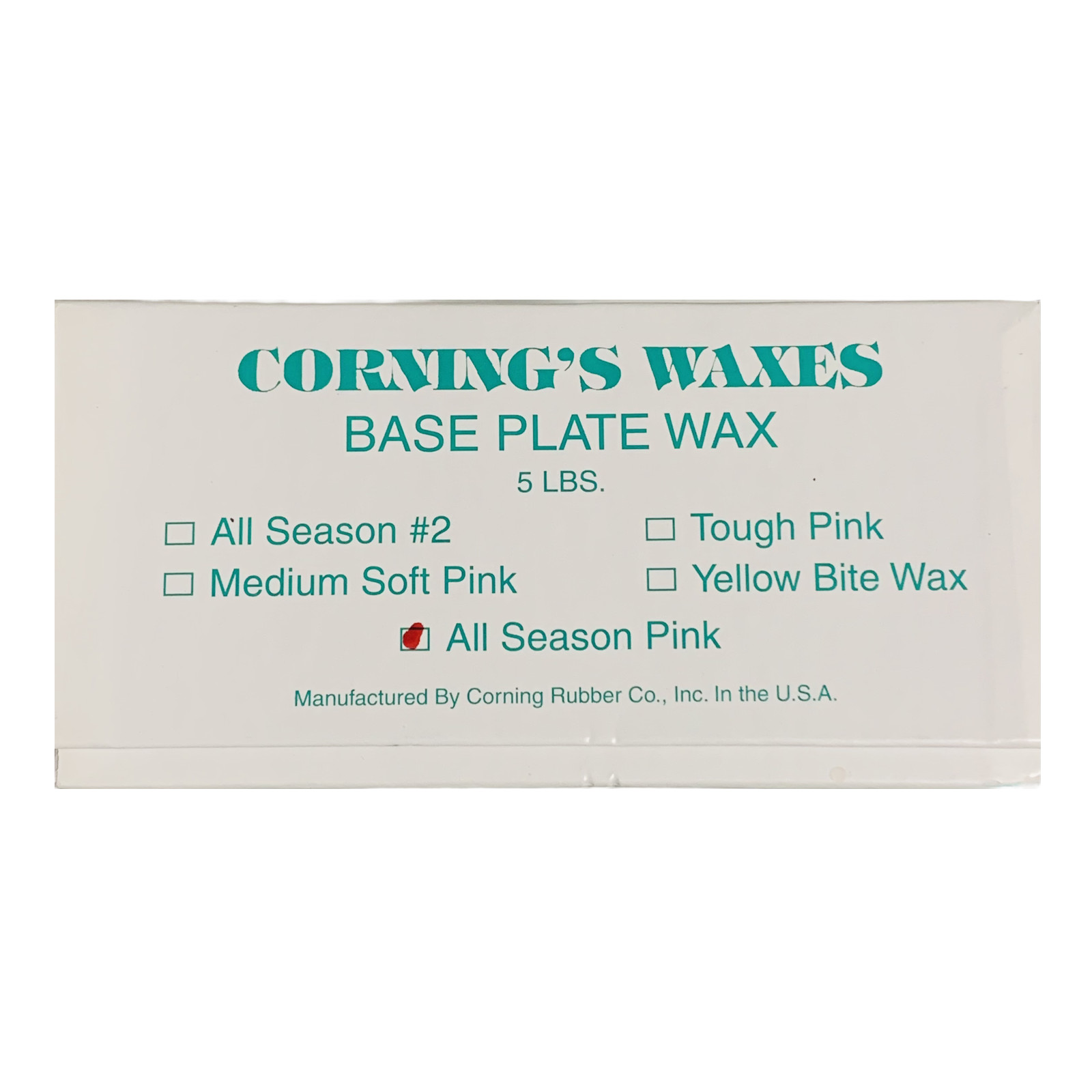 Base Plate Wax Pink – All Season – 5 lb – Corning