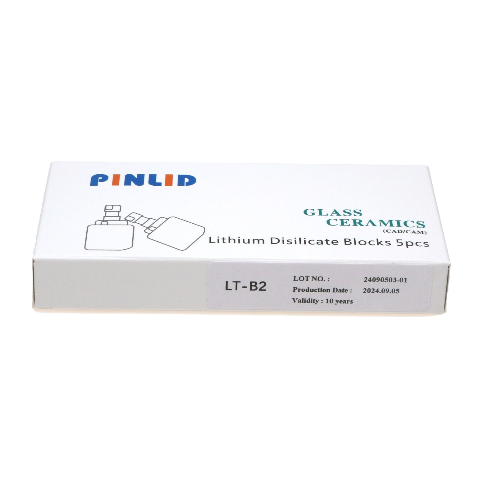US 5Pcs/Box Dental C14 Glass Ceramic Lithium Dislicate Blocks Cerec CAD CAM Emax