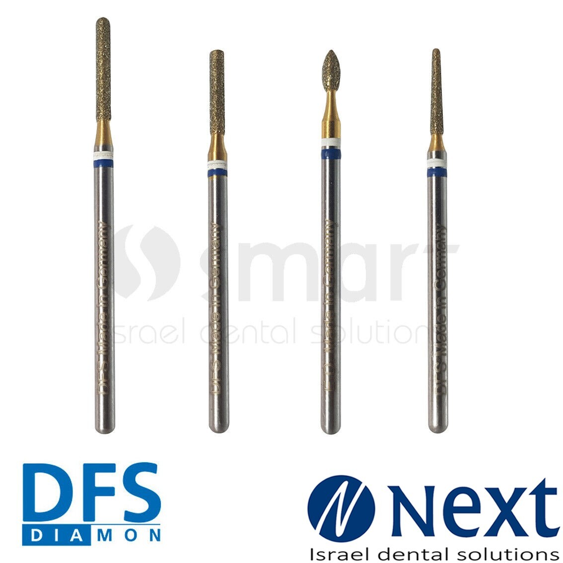 Lot x 4 Dental Lab HP Diamond Zirconia bur DFS with water cooling set grinder