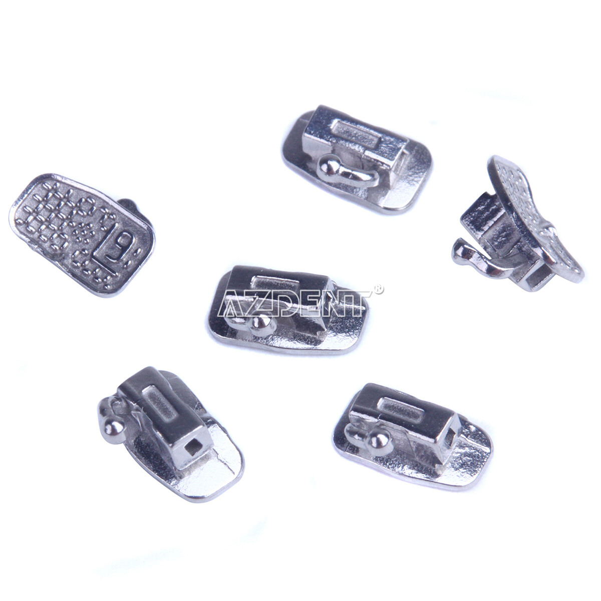 AZDENT Dental Orthodontic Bondable Buccal Tubes 1st Molar Non-Conv MBT/Roth.022
