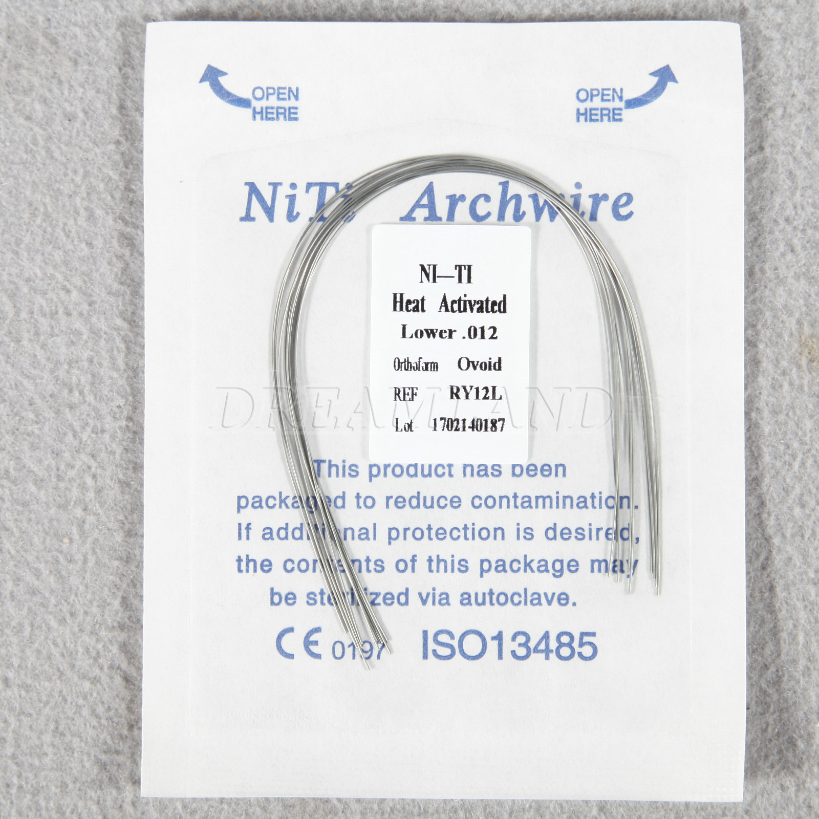 20Pack Dental Orthodontic thermal Activated Niti Round Arch Wire 012 Upper+Lower